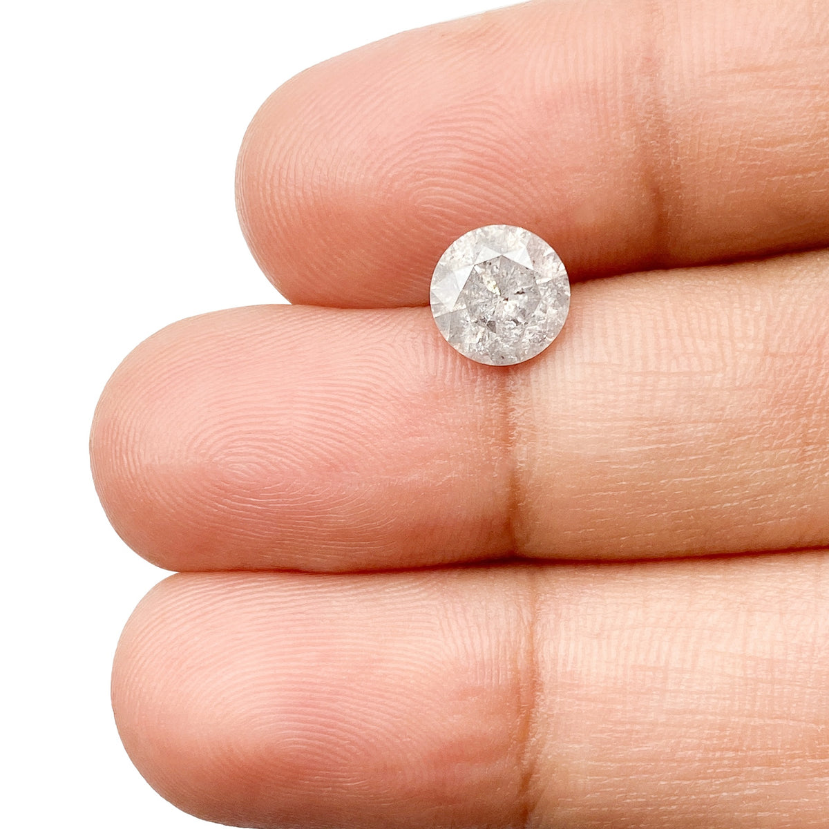 1.28ct | Rustic Round Shape Brilliant Cut Diamond - Modern Rustic Diamond