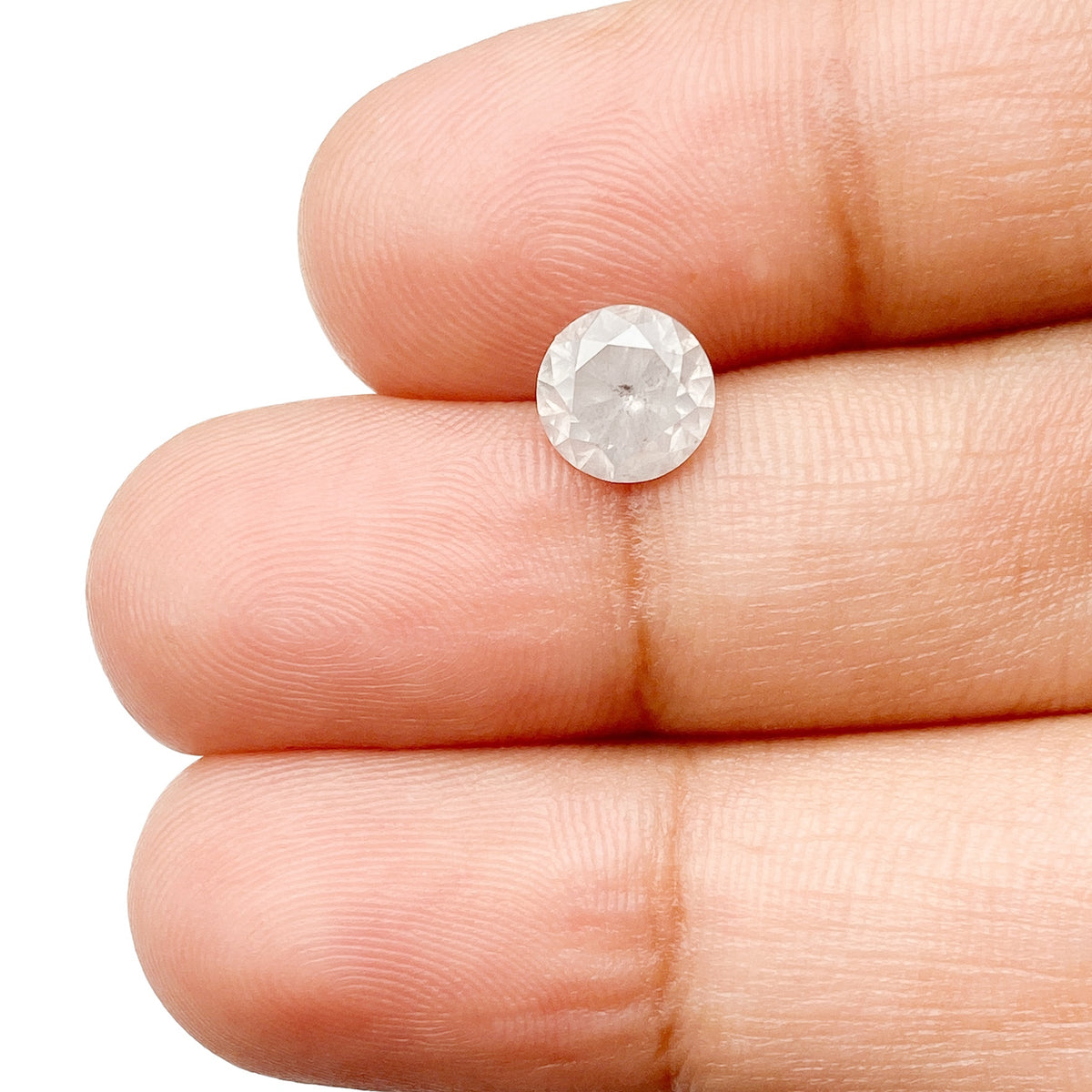 1.28ct | Rustic Round Shape Brilliant Cut Diamond - Modern Rustic Diamond