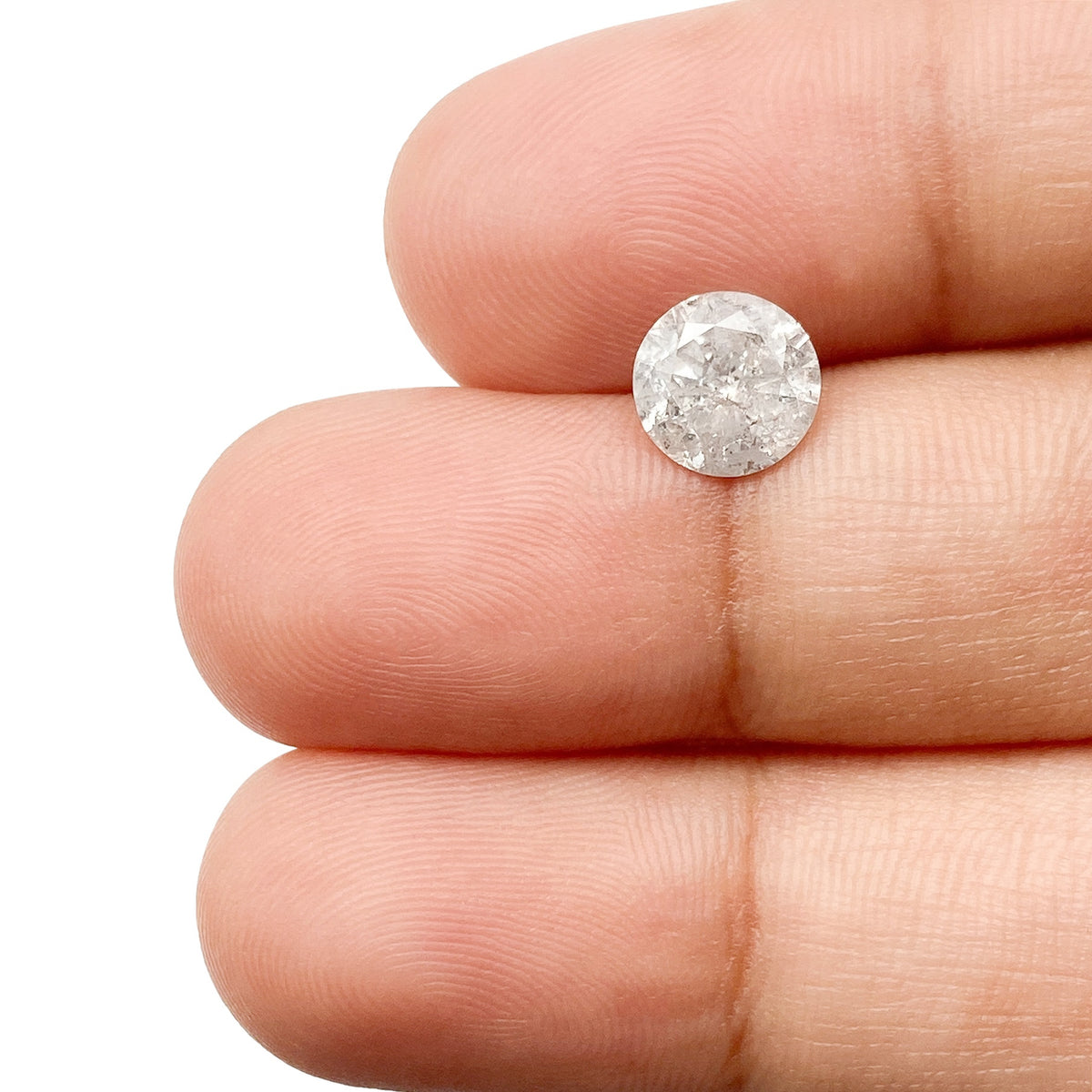 1.28ct | Rustic  Round Shape Brilliant Cut Diamond - Modern Rustic Diamond