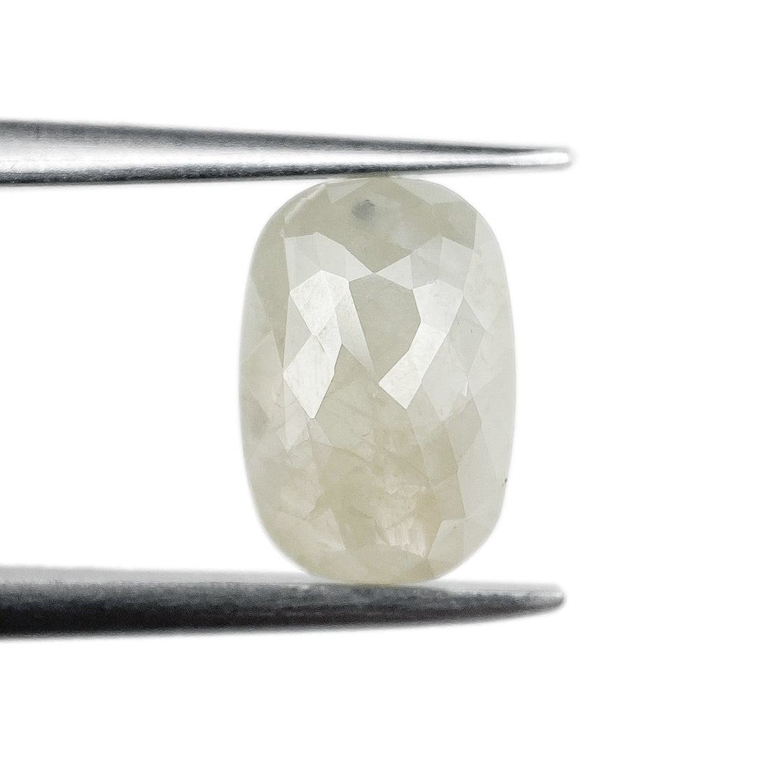 1.29ct | Salt & Pepper Cushion Shape Rose Cut Diamond - Modern Rustic Diamond