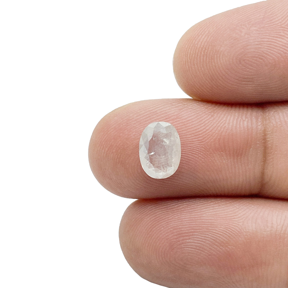 1.29ct | Salt & Pepper Oval Shape Rose Cut Diamond - Modern Rustic Diamond