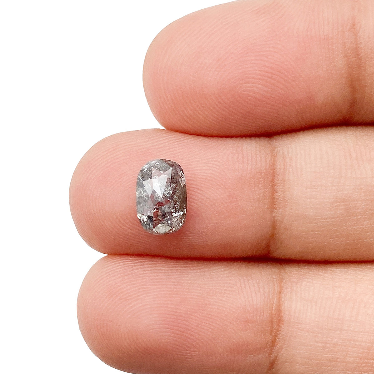 1.29ct | Rustic Oval Shape Rose Cut Diamond - Modern Rustic Diamond