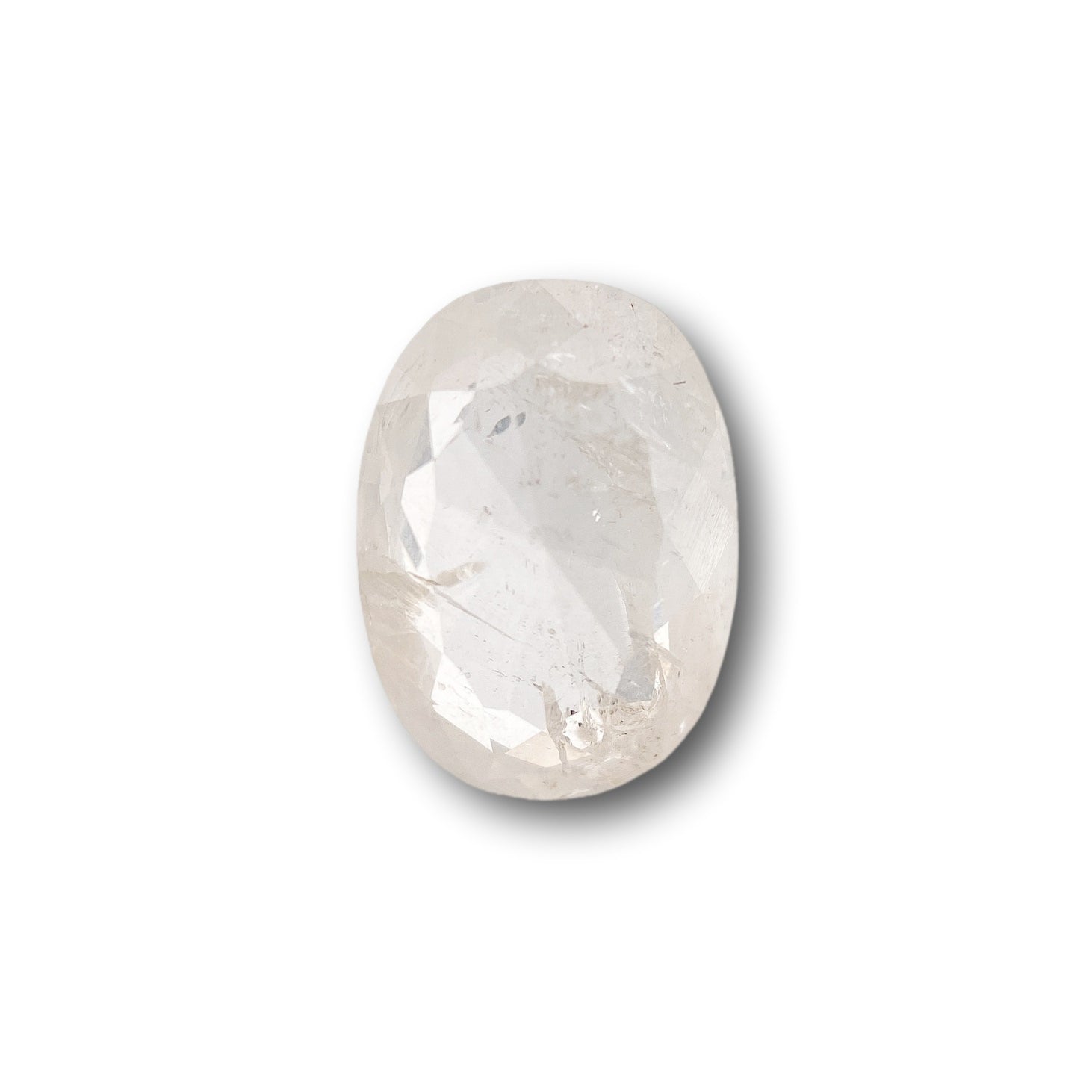 1.29ct | Salt & Pepper Oval Shape Rose Cut Diamond - Modern Rustic Diamond