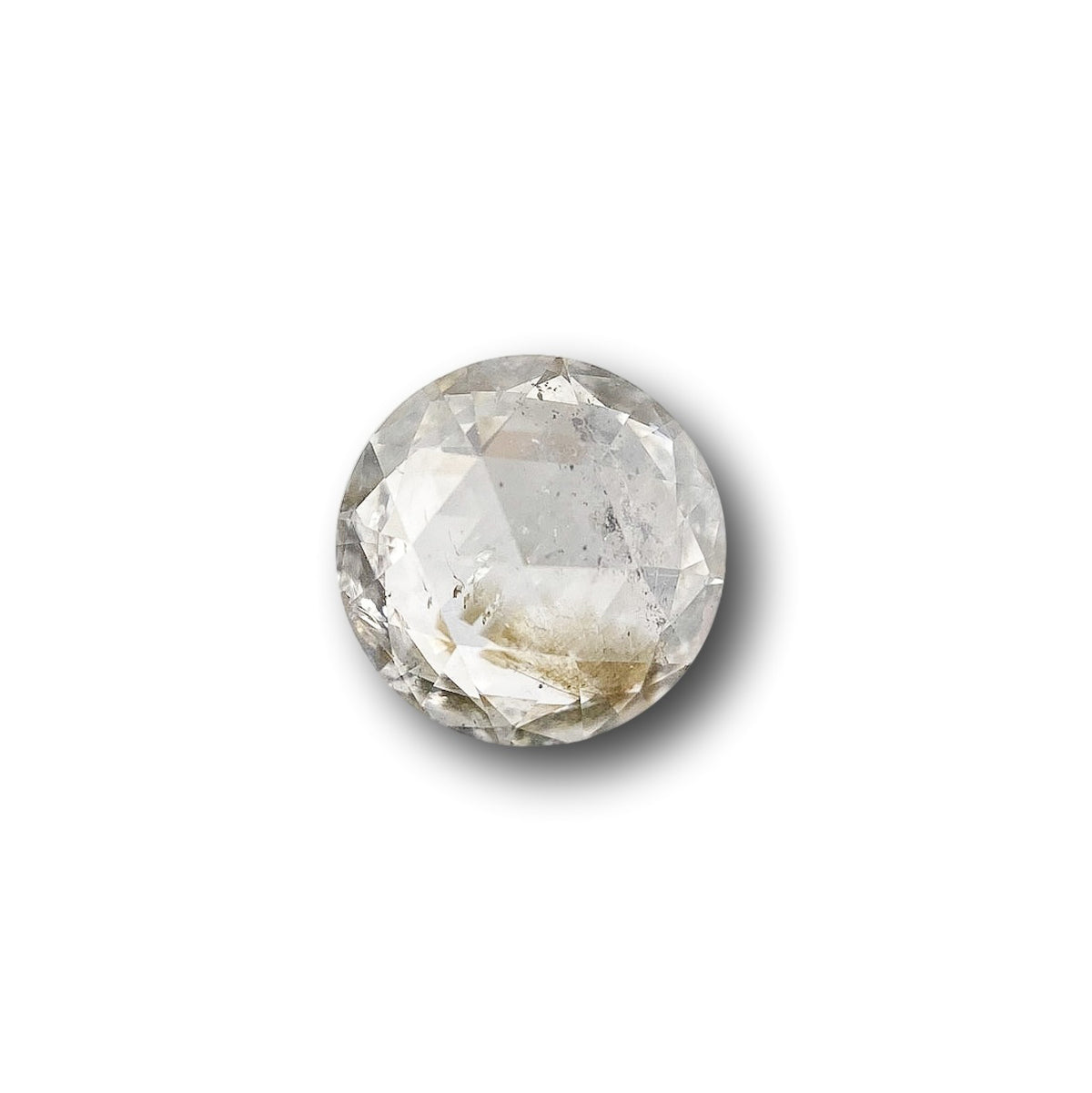 0.85ct | Salt & Pepper Round Shape Rose Cut Diamond