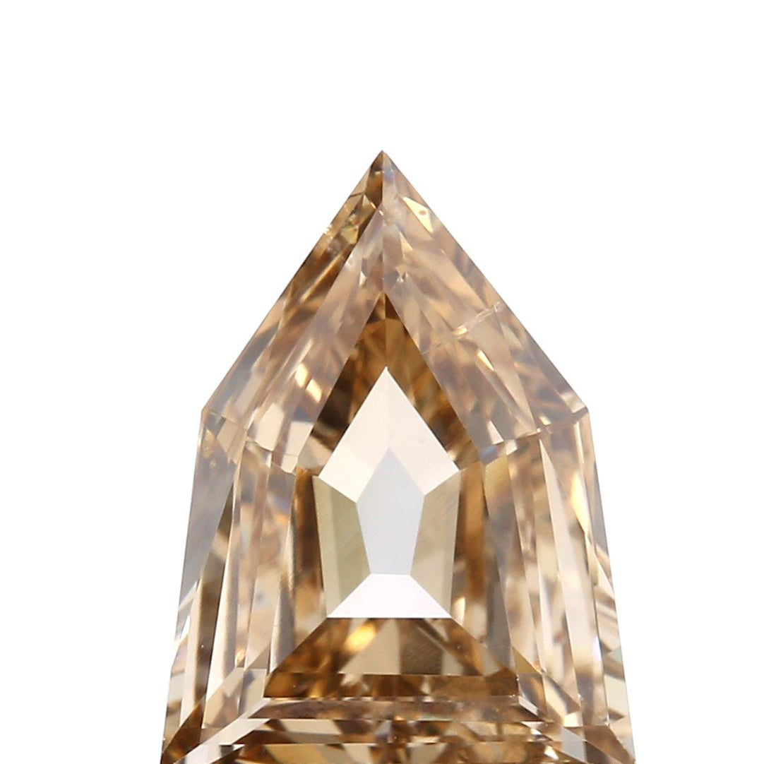 1.37ct | Champagne SI2 Shield Shape Step Cut Diamond (GIA)