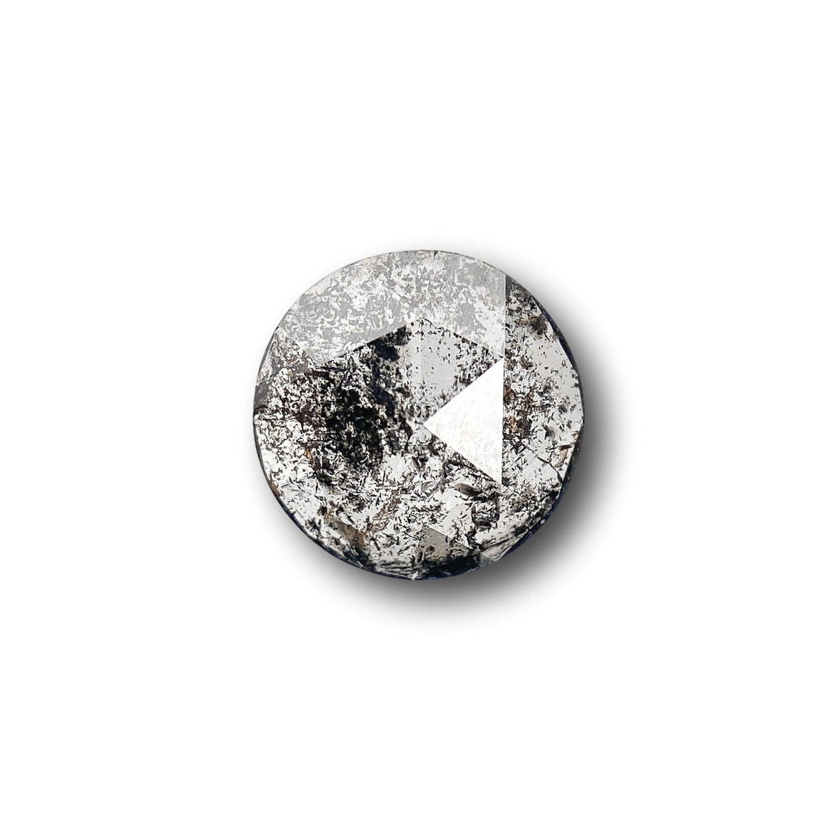 0.39ct | Salt & Pepper Round Shape Rose Cut Diamond