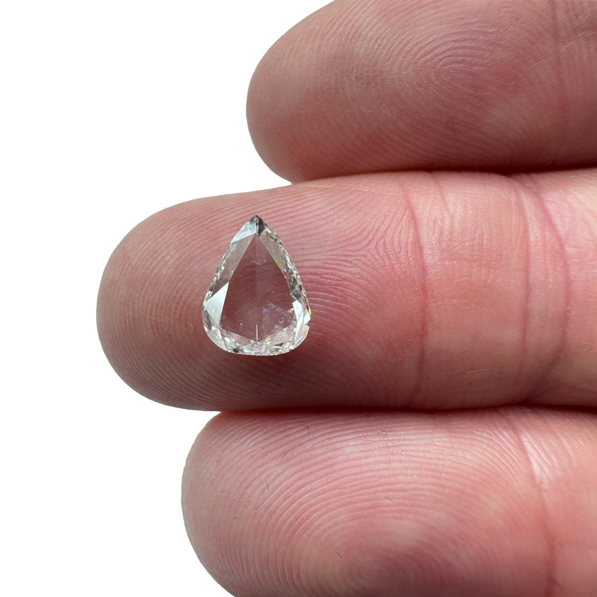 1.30ct | G/VS2 Pear Shape Rose Cut Diamond (GIA) - Modern Rustic Diamond