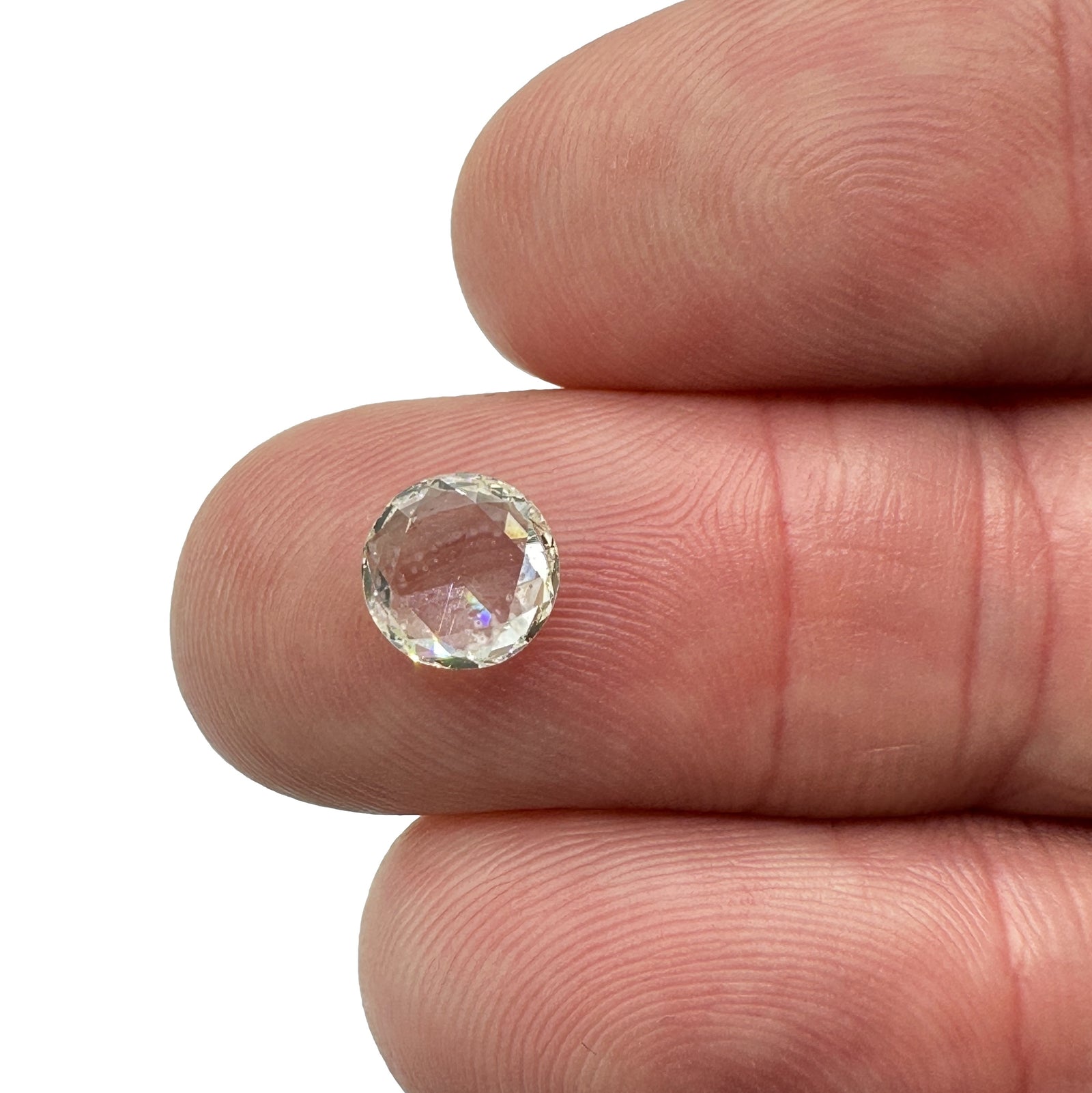 1.30ct | J/SI2 Round Shape Rose Cut Diamond (IGI) - Modern Rustic Diamond