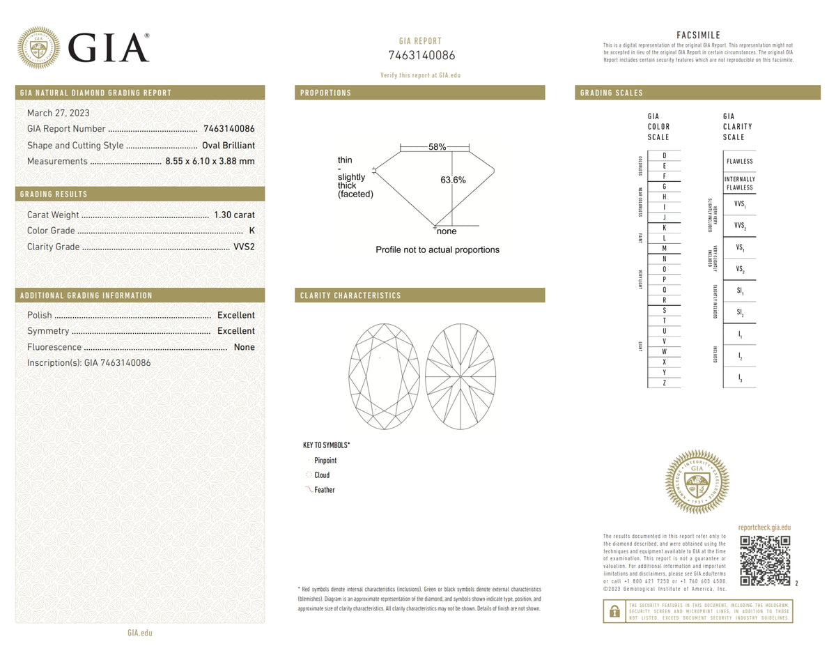 1.30ct | K/VVS2 Oval Shape Brilliant Cut Diamond (GIA) - Modern Rustic Diamond