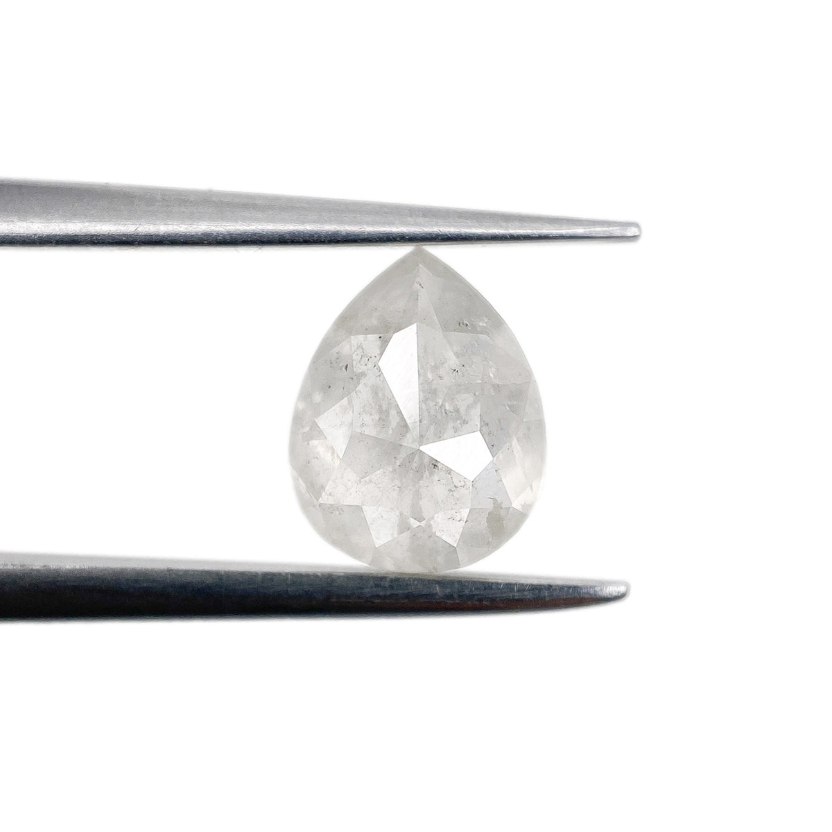 1.30ct | Rustic Pear Shape Rose Cut Diamond - Modern Rustic Diamond