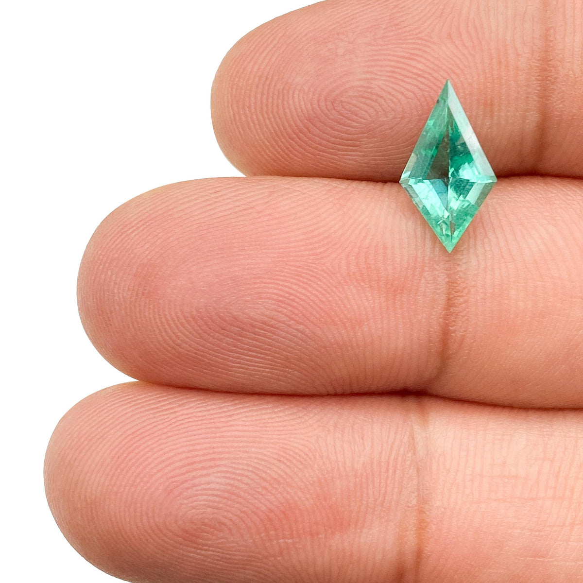 1.30ct | Green/ Kite Shape Step Cut Diamond - Modern Rustic Diamond