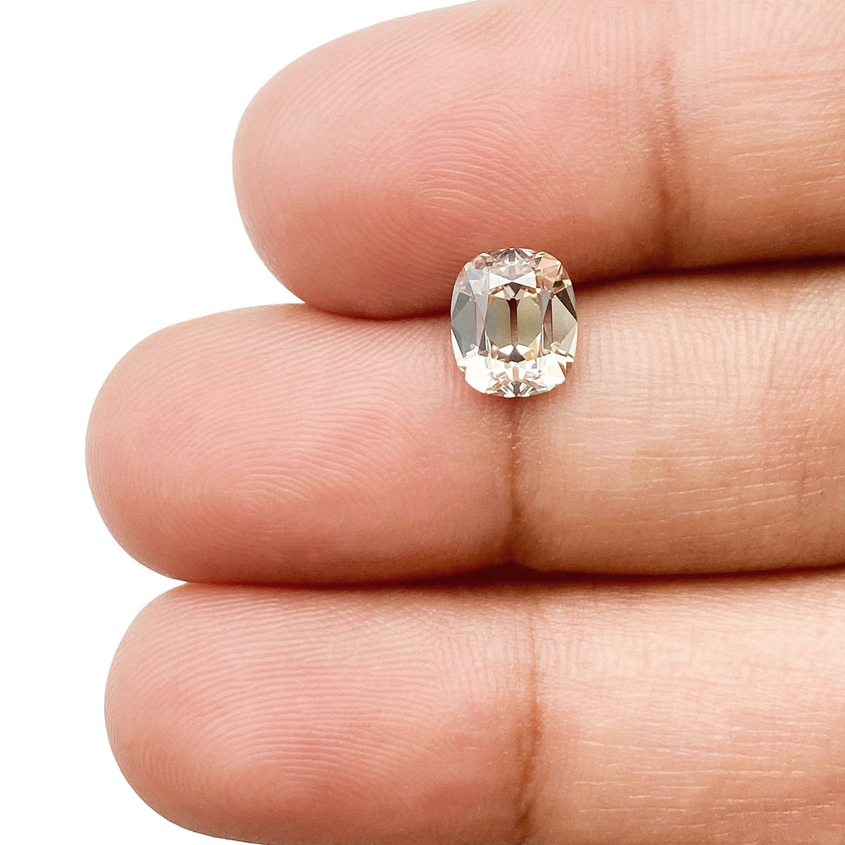 1.31ct | S-T/VVS2 Cushion Shape Old Mine Cut Diamond (GIA) - Modern Rustic Diamond