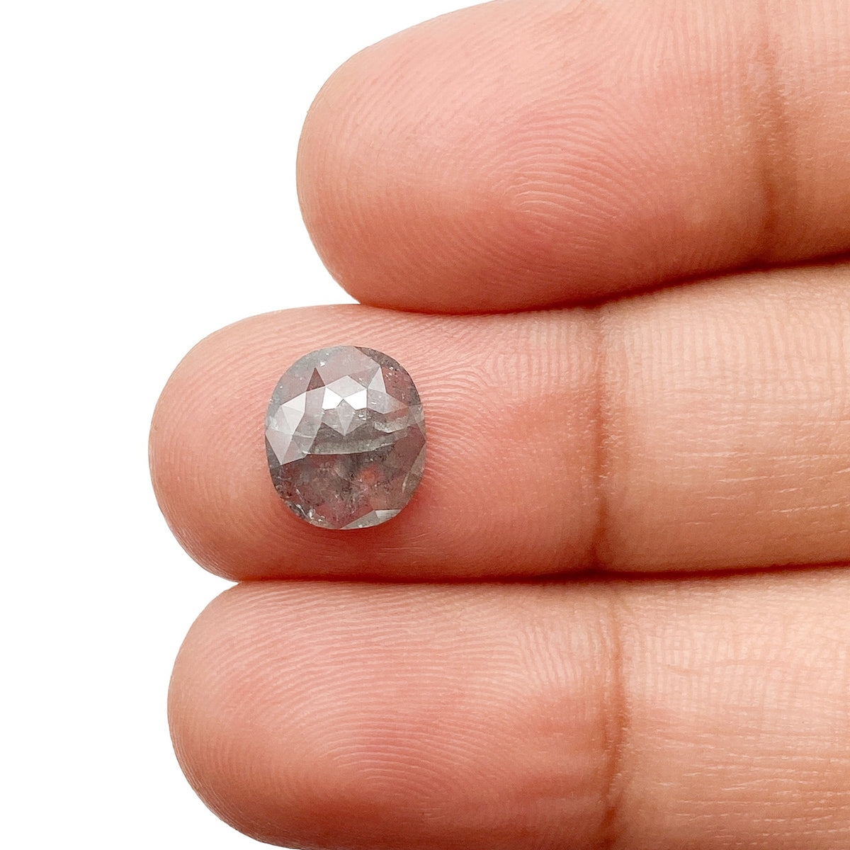 1.31ct | Rustic  Cushion Shape Rose Cut Diamond - Modern Rustic Diamond