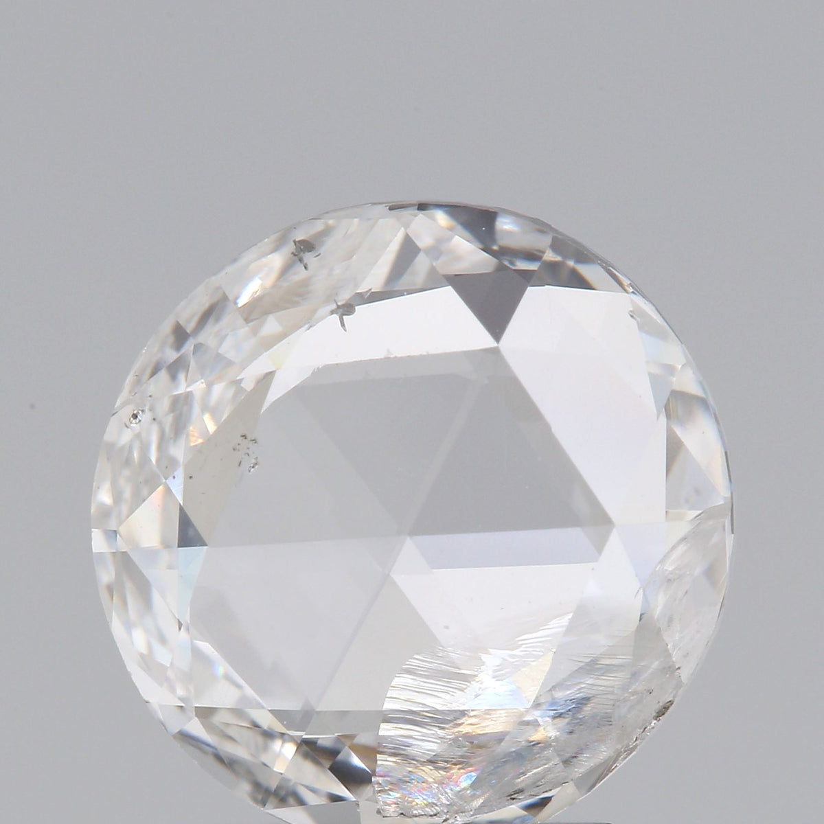 1.52ct | D-E/SI Round Shape Rose Cut Diamond - Modern Rustic Diamond