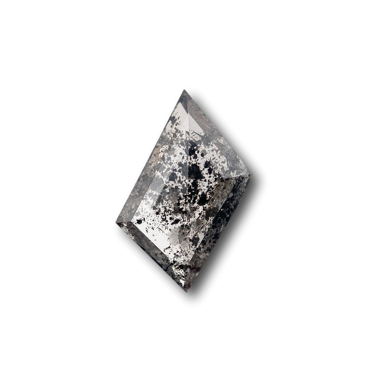 1.45ct | Salt & Pepper Rhomboid Shape Rose Cut Diamond