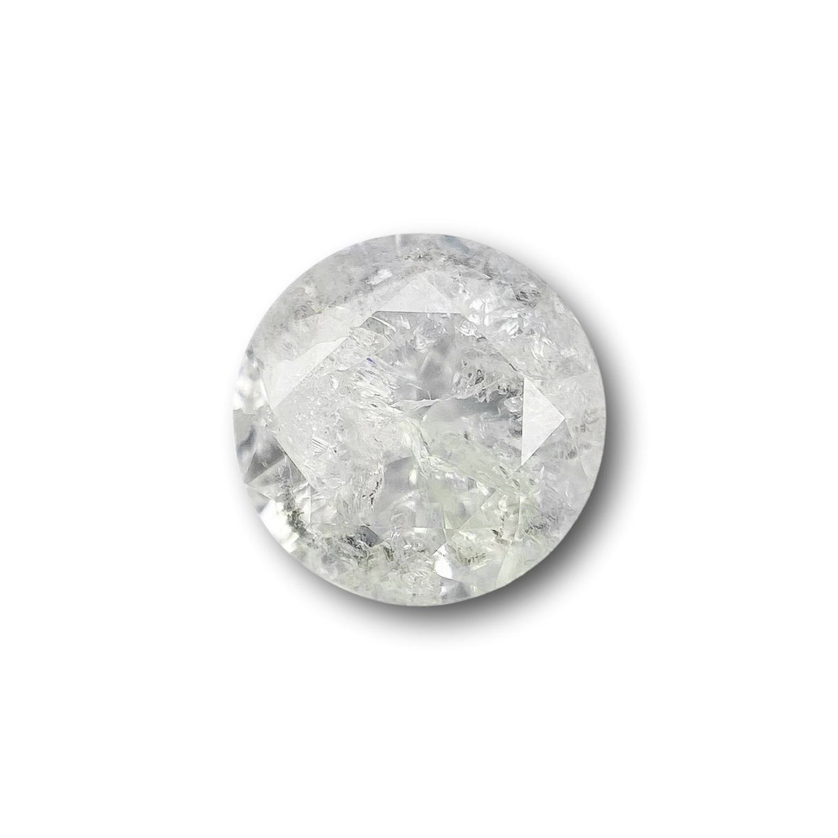 1.00ct | Salt & Pepper Round Shape Brilliant Cut Diamond