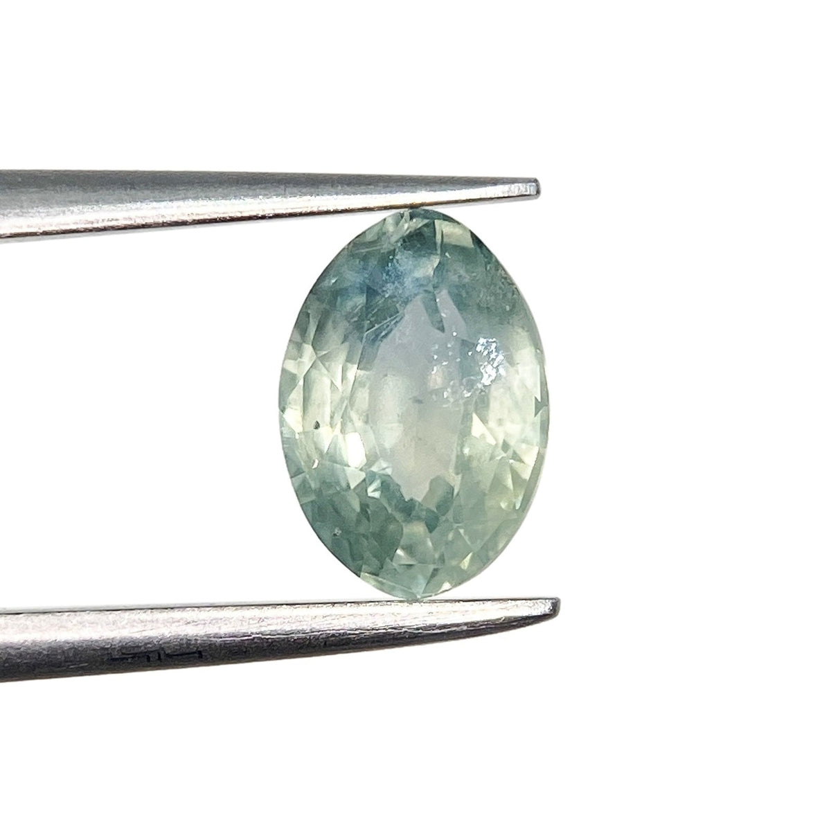 1.32ct | Brilliant Cut Moval Shape Blue Green Montana Sapphire-Modern Rustic Diamond