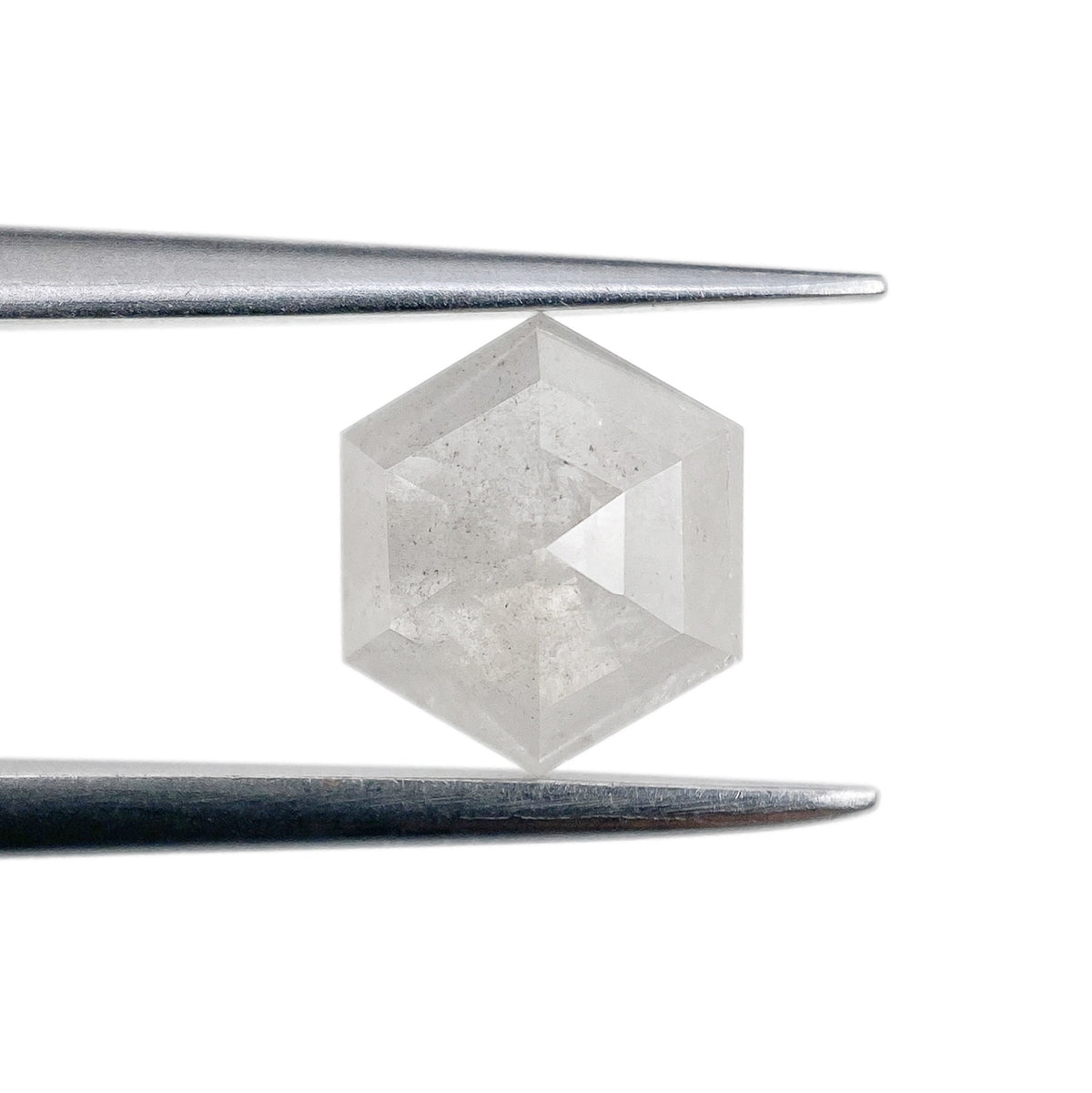 1.32ct | Rustic Hexagon Shape Rose Cut Diamond - Modern Rustic Diamond