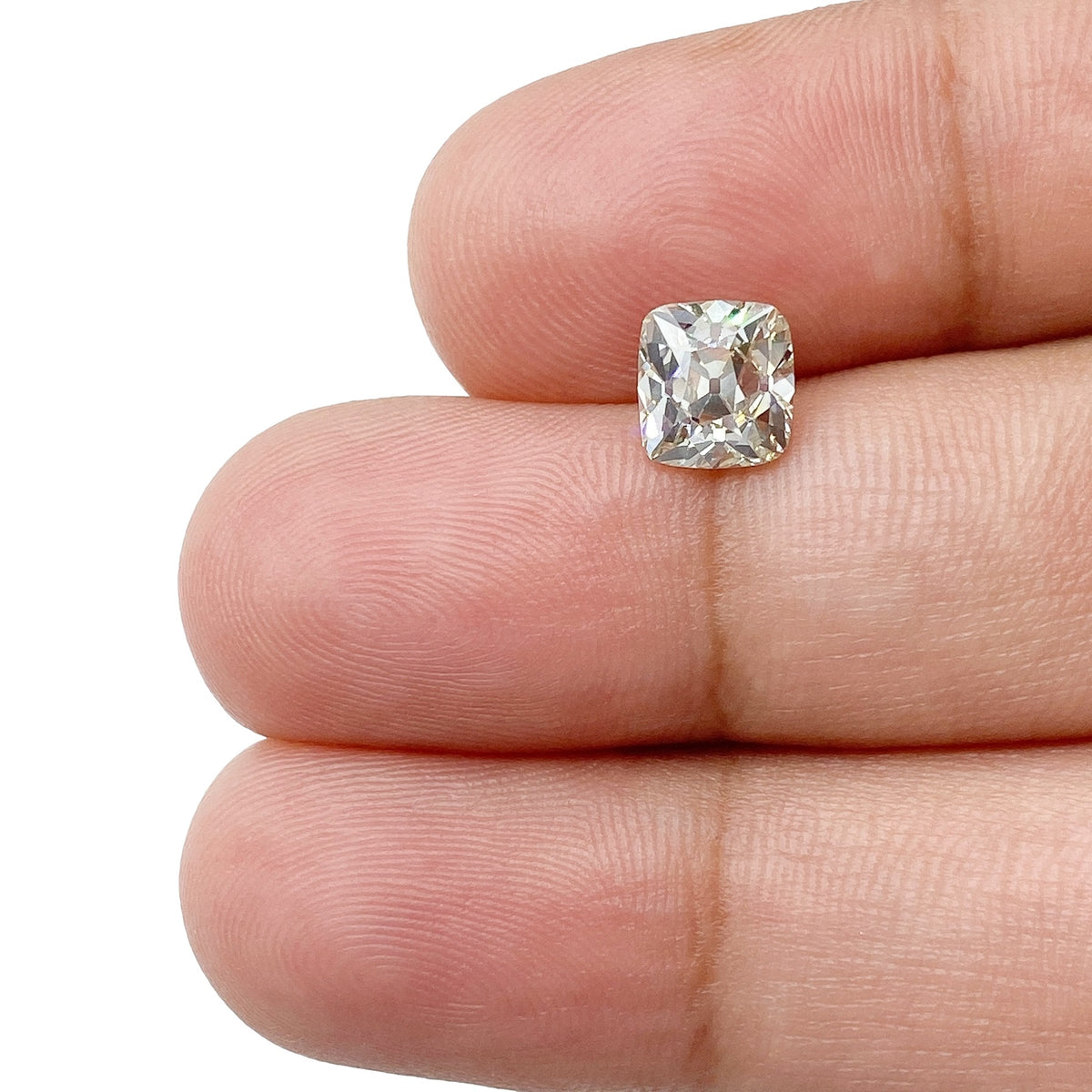 1.33ct | N/SI1 Cushion Shape Old Mine Cut Diamond (GIA) - Modern Rustic Diamond