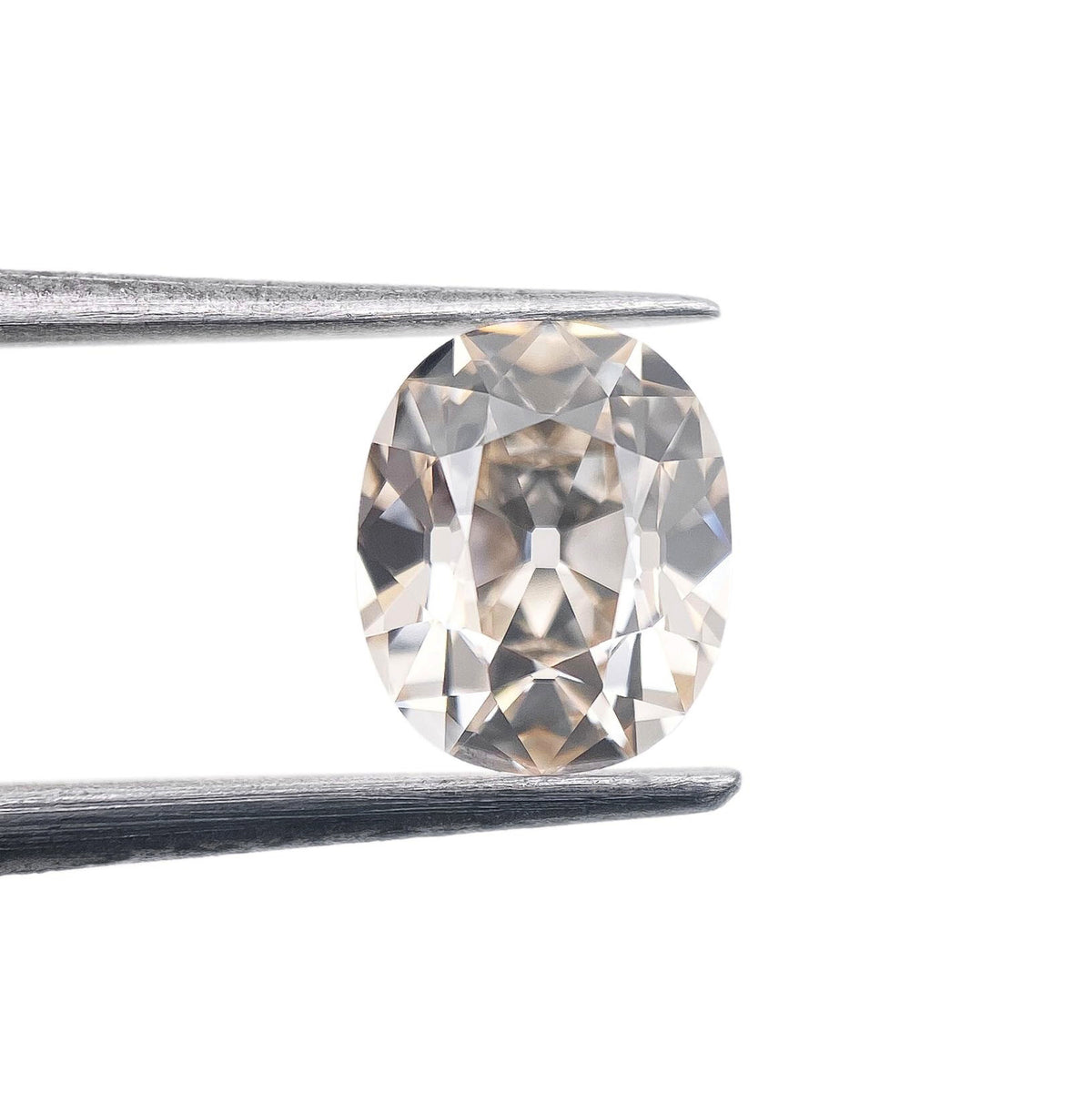 1.33ct | N/VVS2 Oval Shape Old Mine Cut Diamond (GIA) - Modern Rustic Diamond
