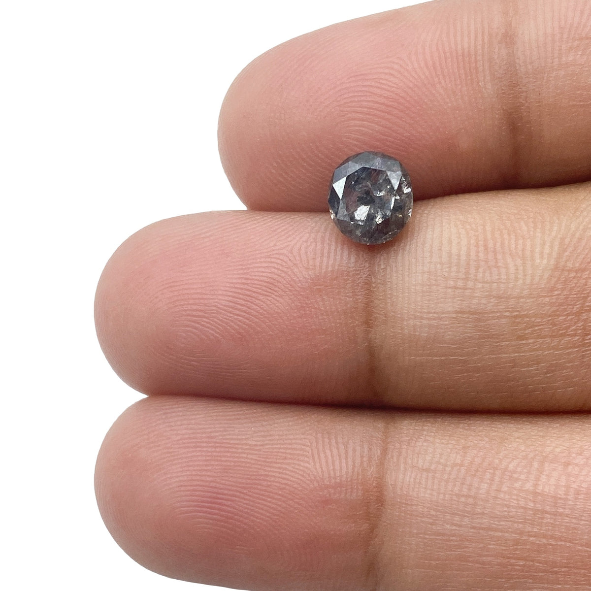 1.33ct | Salt & Pepper Cushion Shape Brilliant Cut Diamond - Modern Rustic Diamond