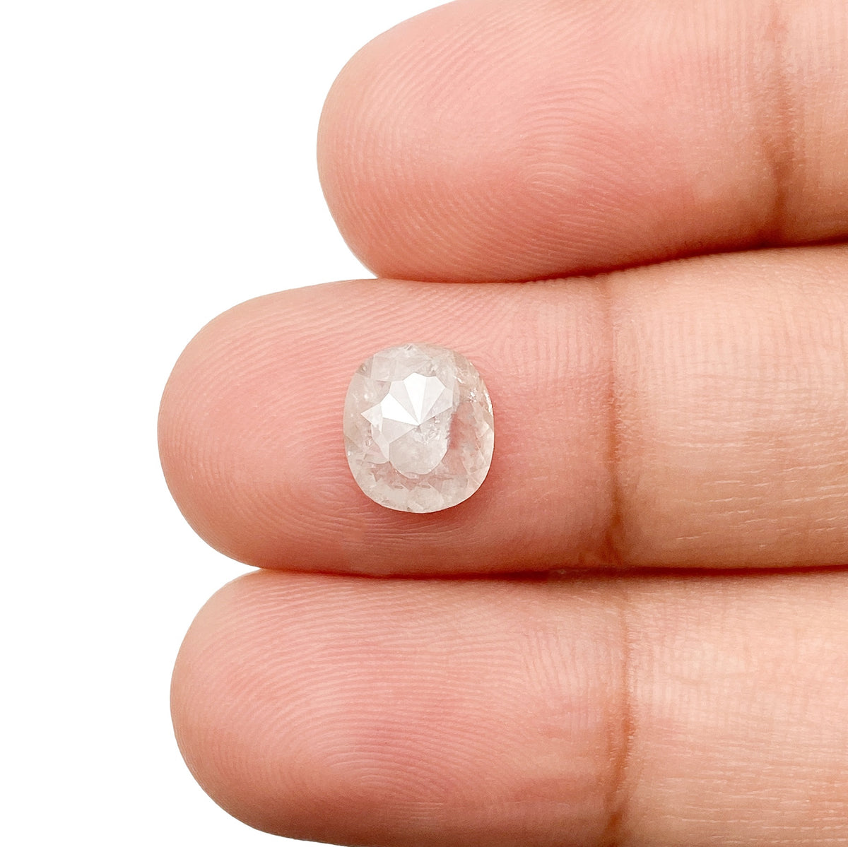 1.33ct | Rustic  Cushion Shape Rose Cut Diamond - Modern Rustic Diamond