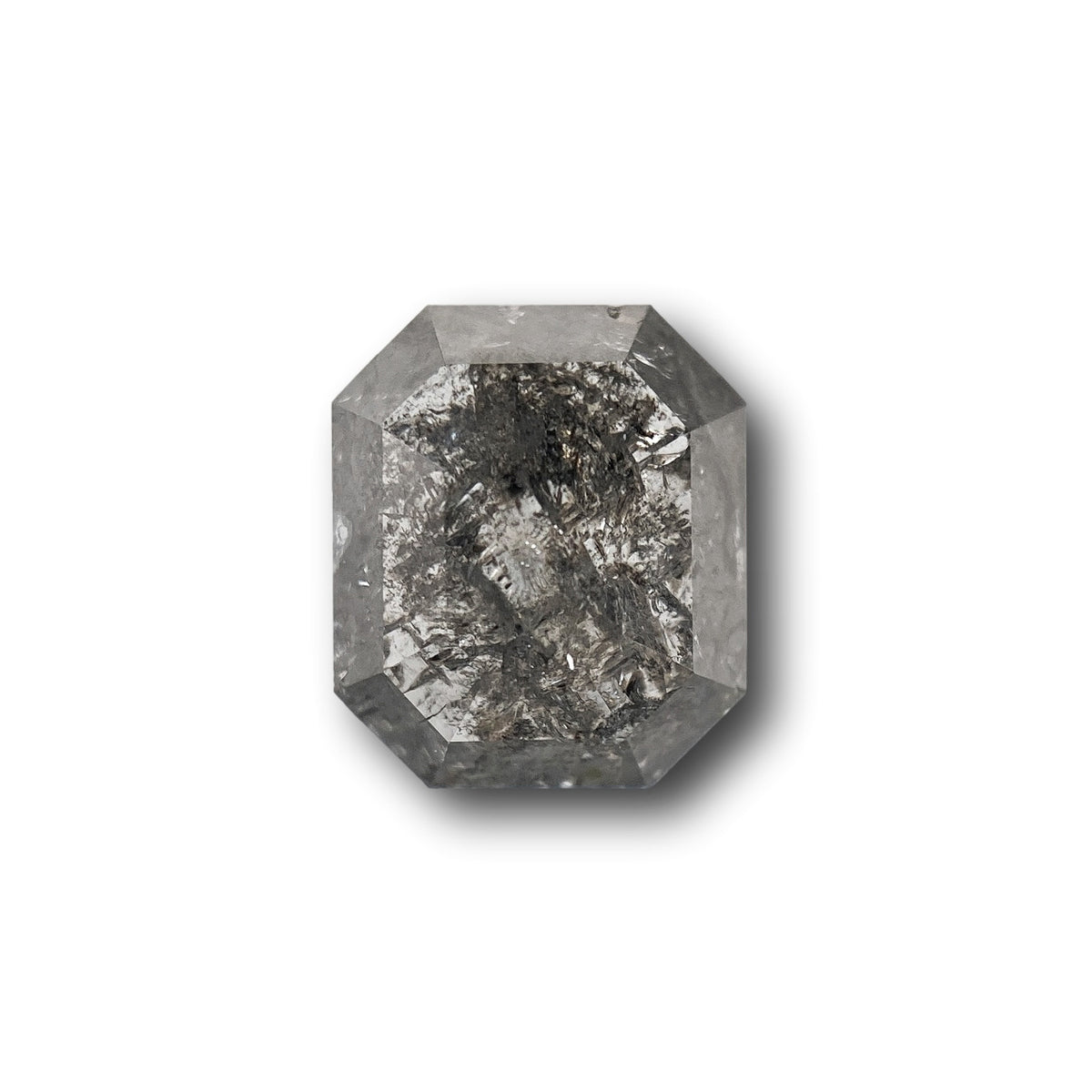 1.33ct | Rustic  Emerald Shape Rose Cut Diamond - Modern Rustic Diamond