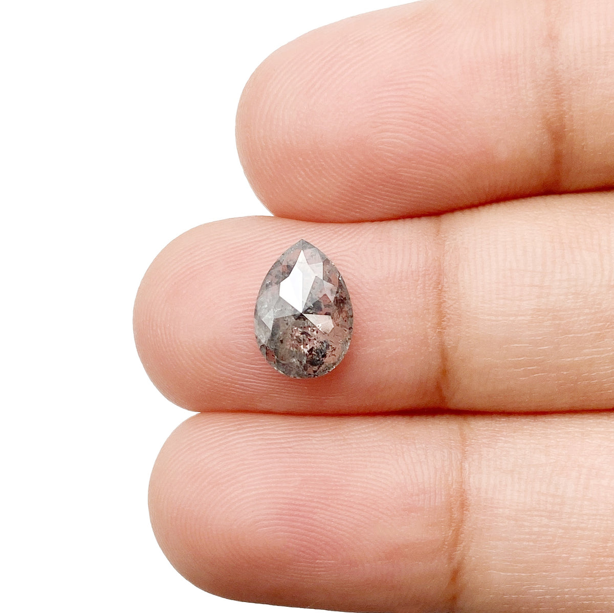 1.33ct | Rustic Pear Shape Rose Cut Diamond - Modern Rustic Diamond