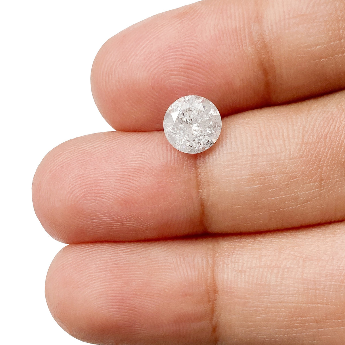 1.33ct | Rustic  Round Shape Brilliant Cut Diamond - Modern Rustic Diamond