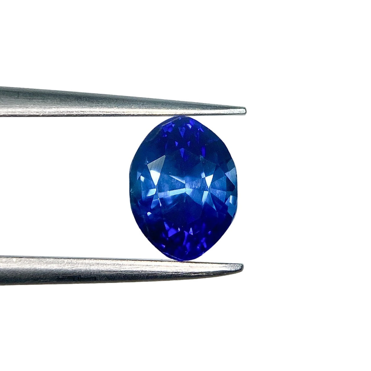 1.34ct | Brilliant Cut Oval Shape Blue Sapphire-Modern Rustic Diamond