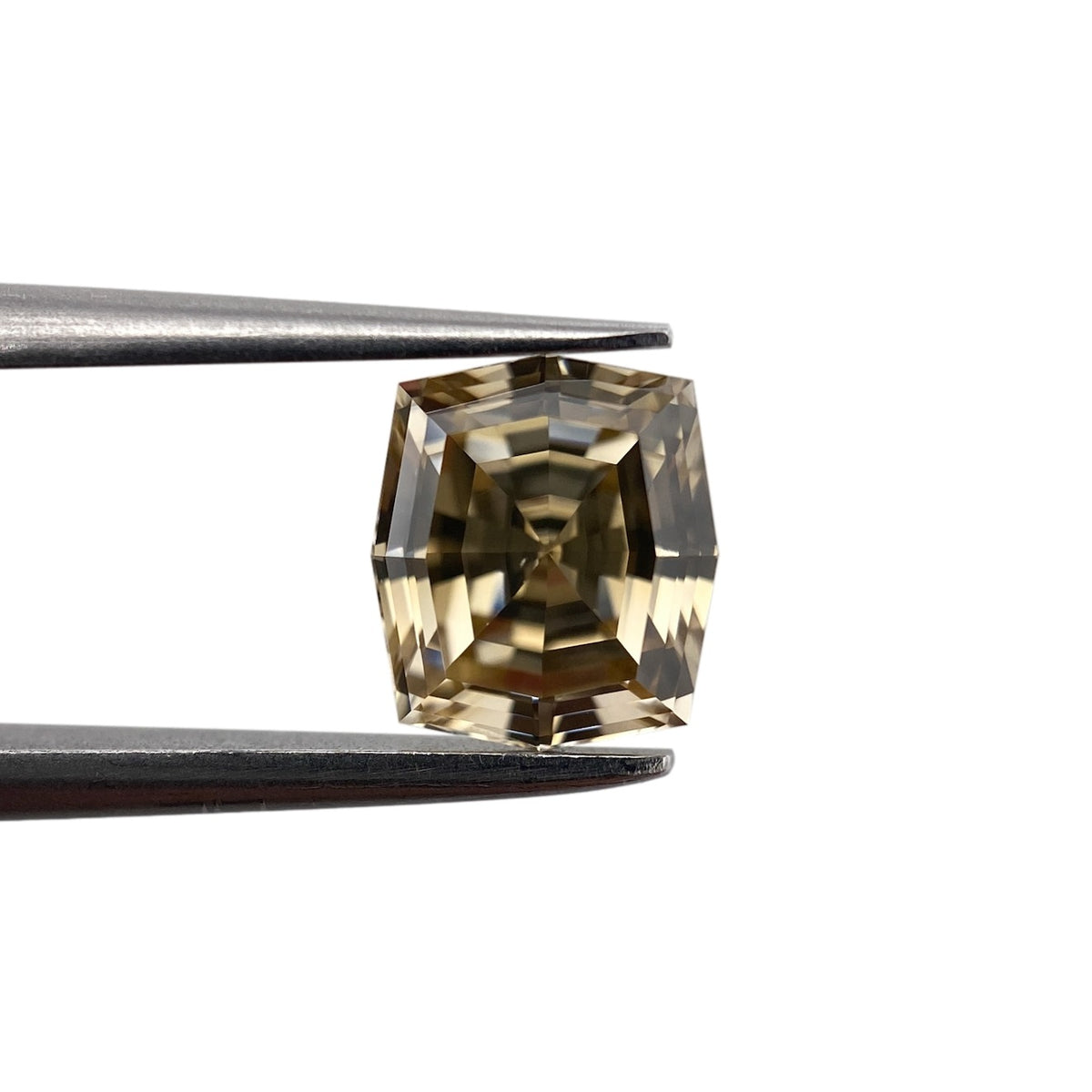 1.34ct | Champagne VVS Octagonal Shape Step Cut Diamond - Modern Rustic Diamond