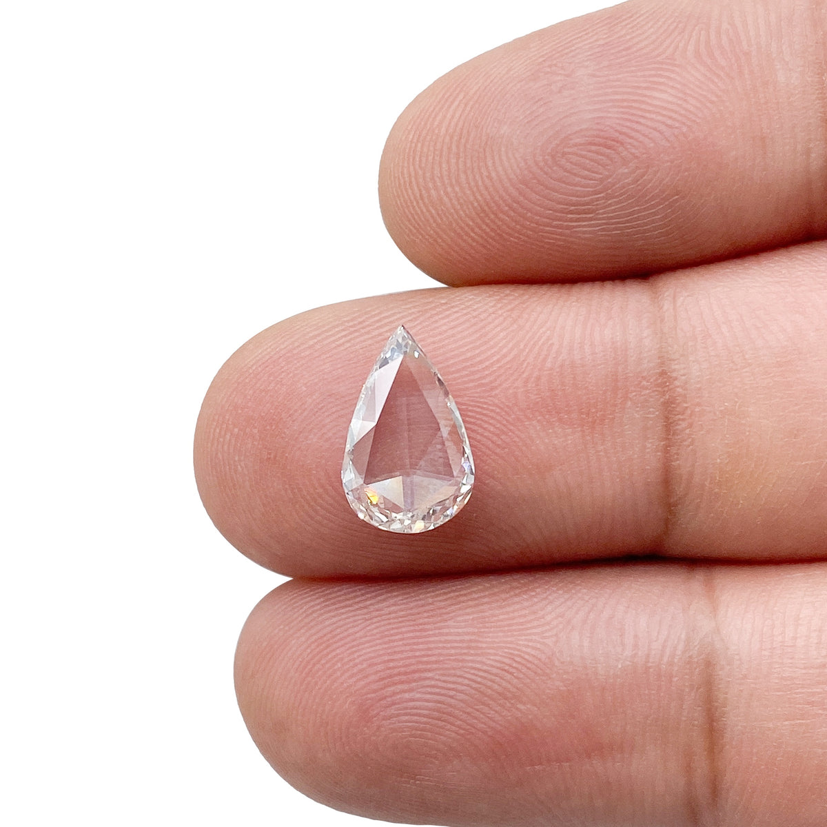 1.34ct | J/VS1 Pear Shape Rose Cut Diamond (GIA) - Modern Rustic Diamond