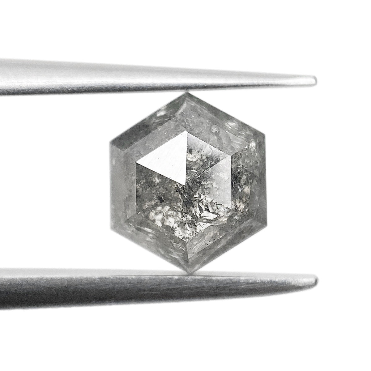 1.34ct | Rustic Hexagon Shape Step Cut Diamond - Modern Rustic Diamond