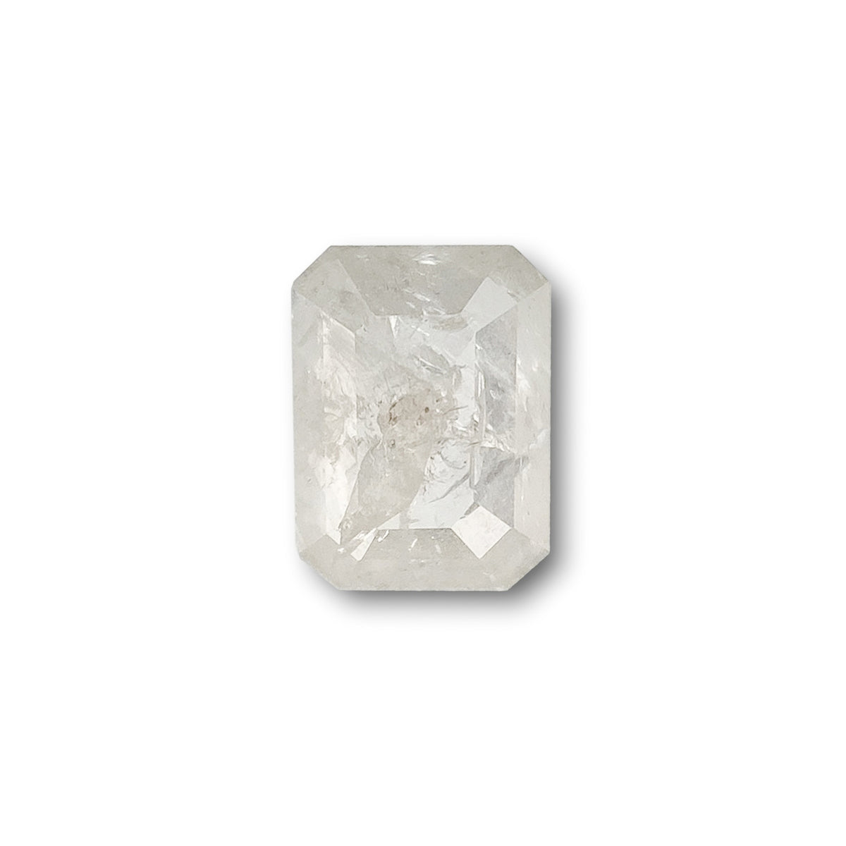 0.74ct | Salt & Pepper Emerald Shape Step Cut Diamond