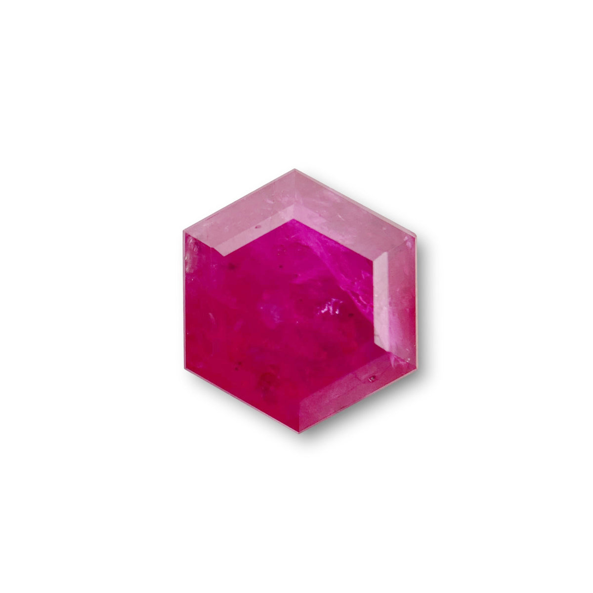 1.35ct | Red/ Hexagon Shape Step Cut Diamond - Modern Rustic Diamond