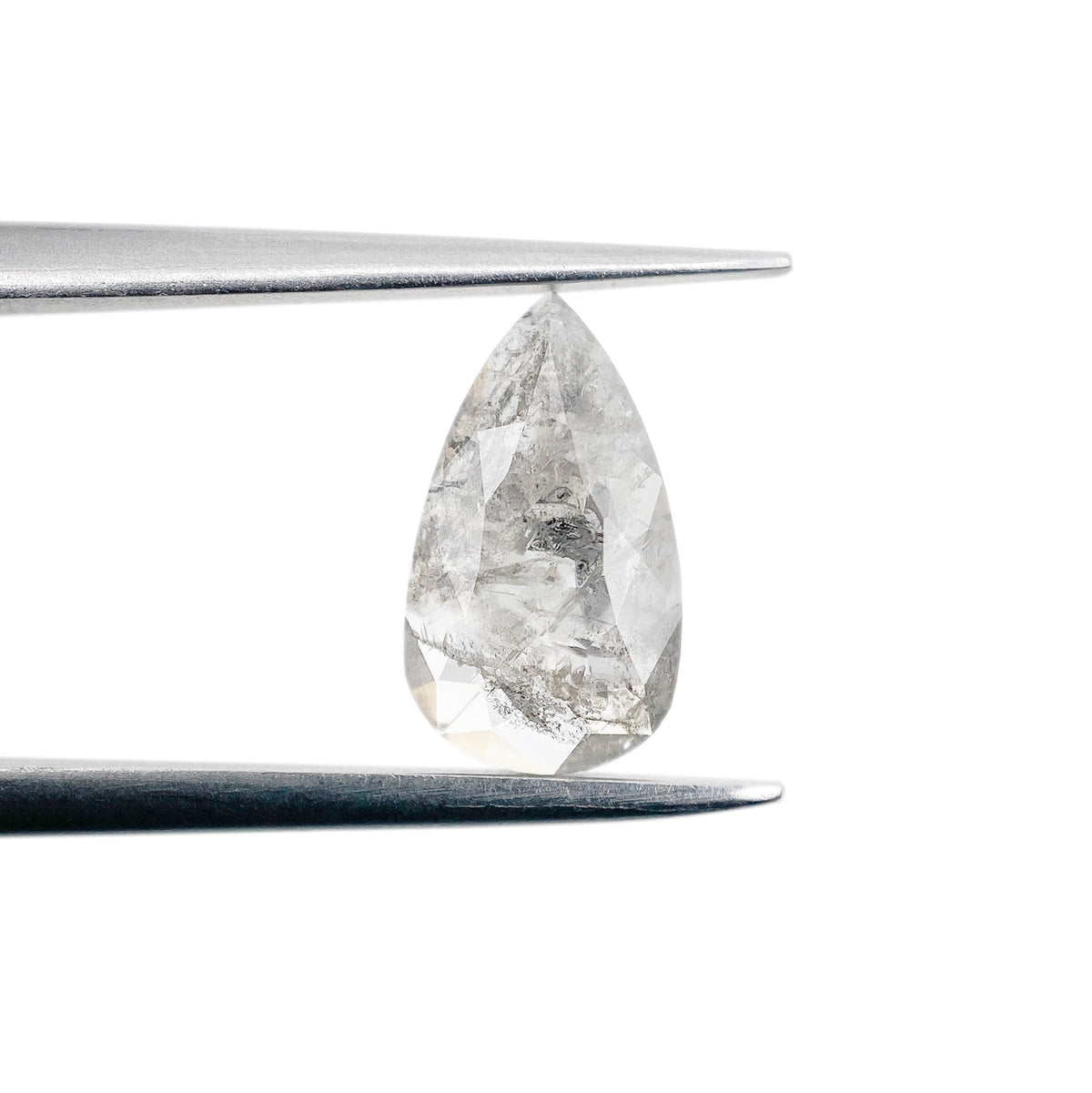 1.35ct | Rustic Pear Shape Rose Cut Diamond - Modern Rustic Diamond