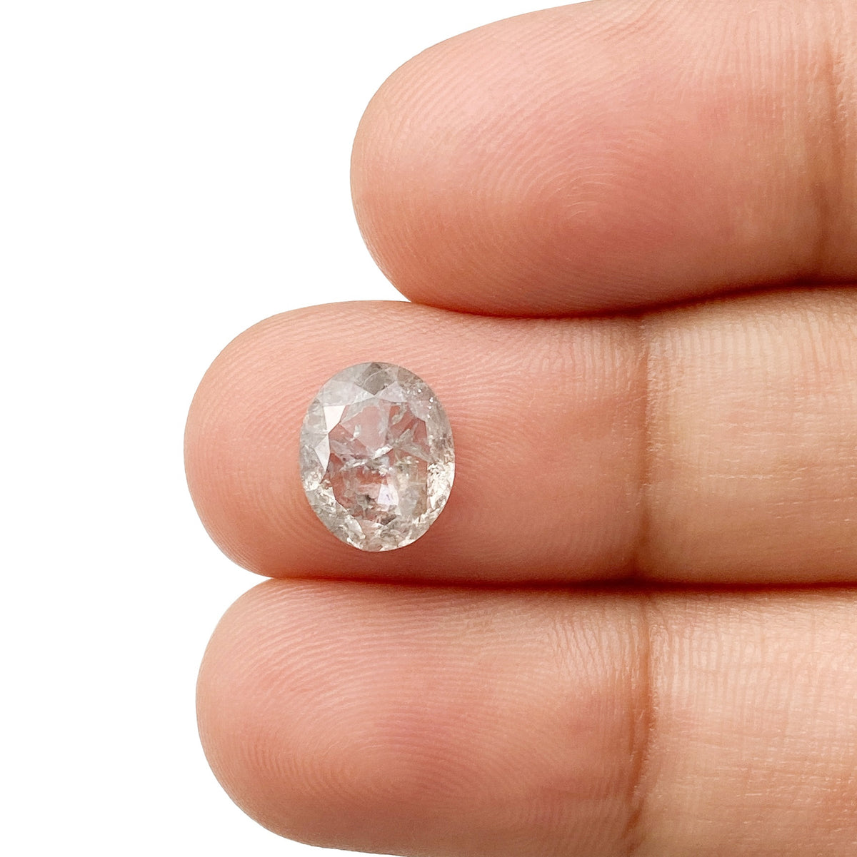 1.36ct | Rustic Oval Shape Rose Cut Diamond - Modern Rustic Diamond