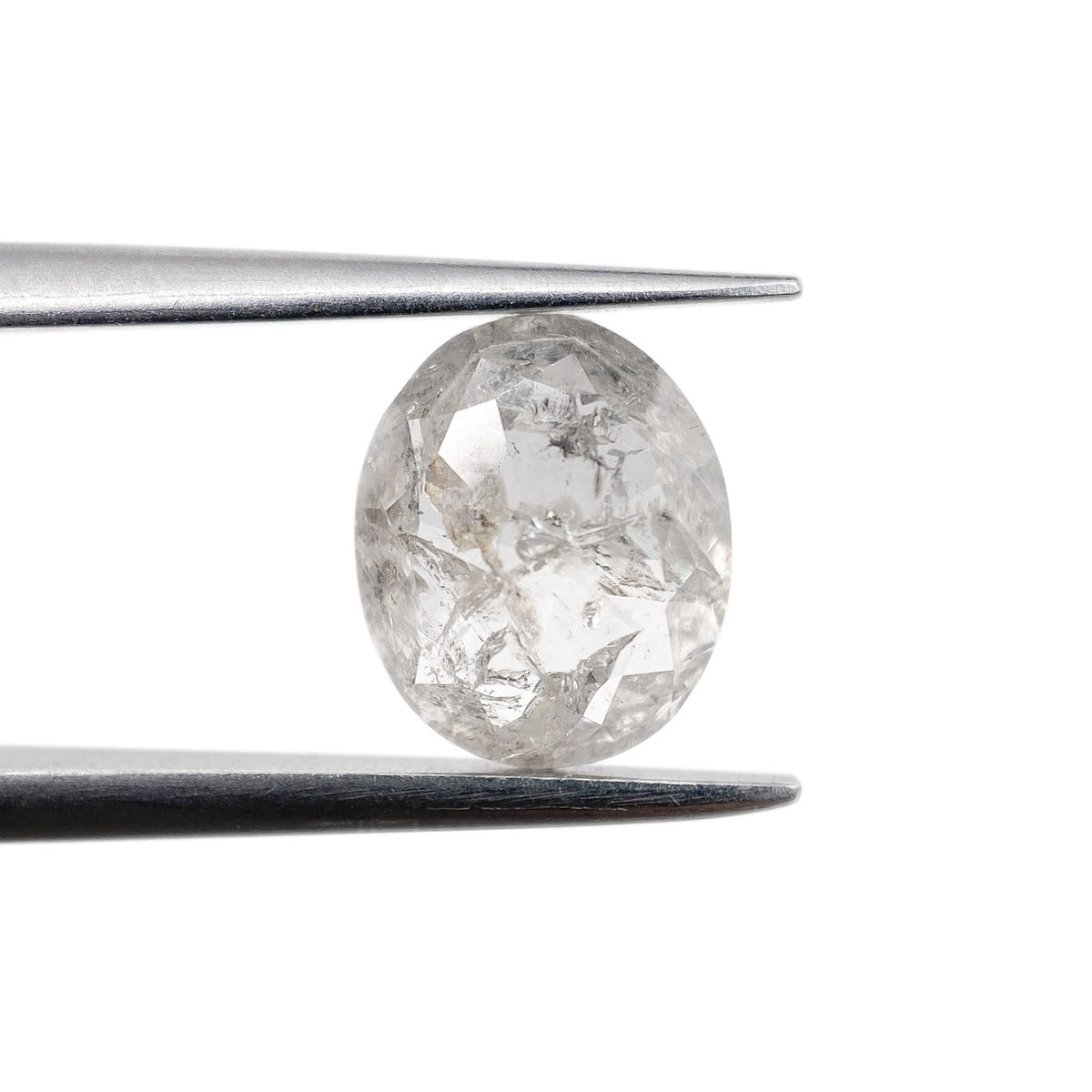 1.36ct | Rustic Oval Shape Rose Cut Diamond - Modern Rustic Diamond
