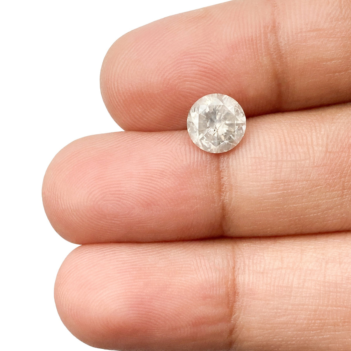1.36ct | Rustic Round Shape Brilliant Cut Diamond - Modern Rustic Diamond