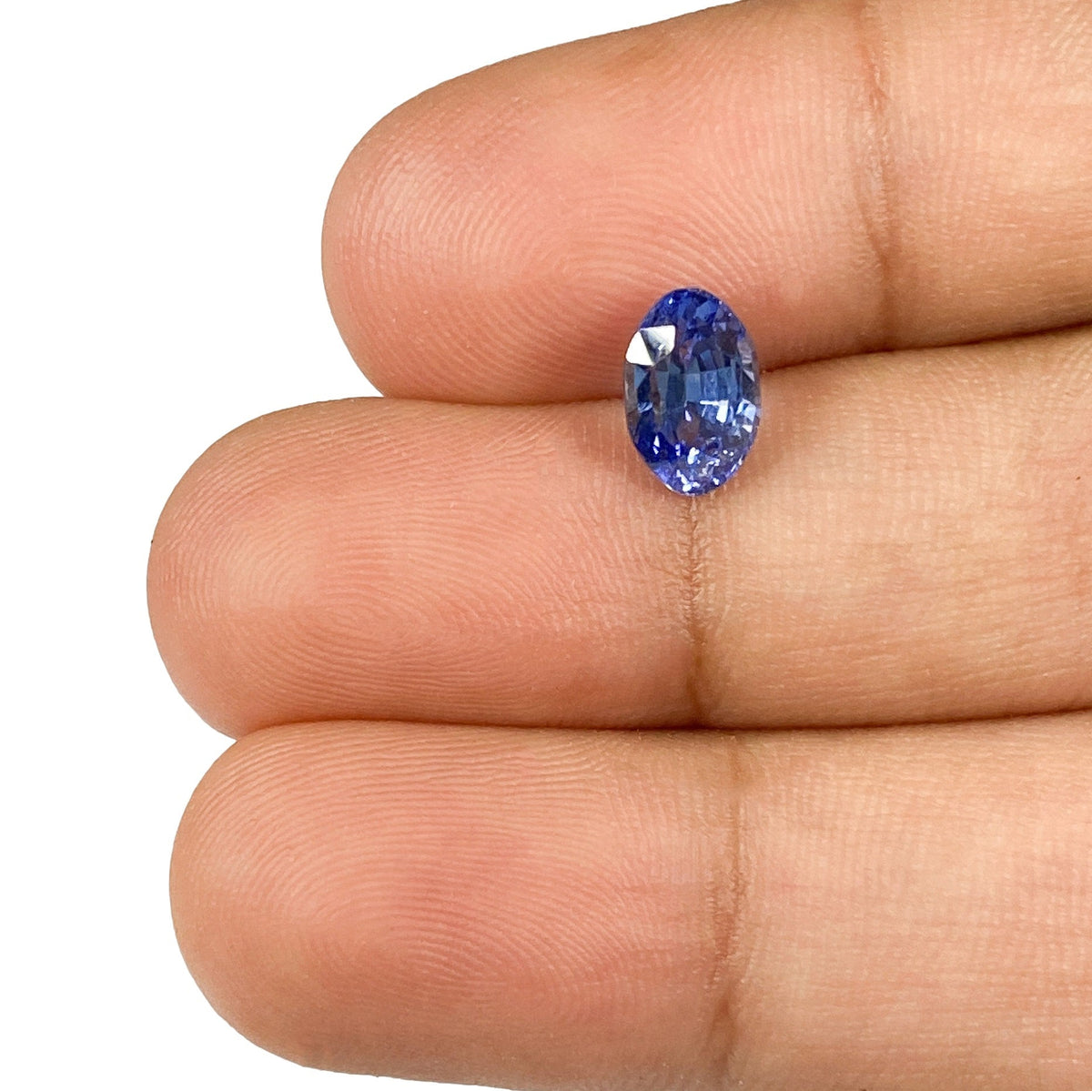 1.37ct | Brilliant Cut Oval Shape Blue Sapphire-Modern Rustic Diamond