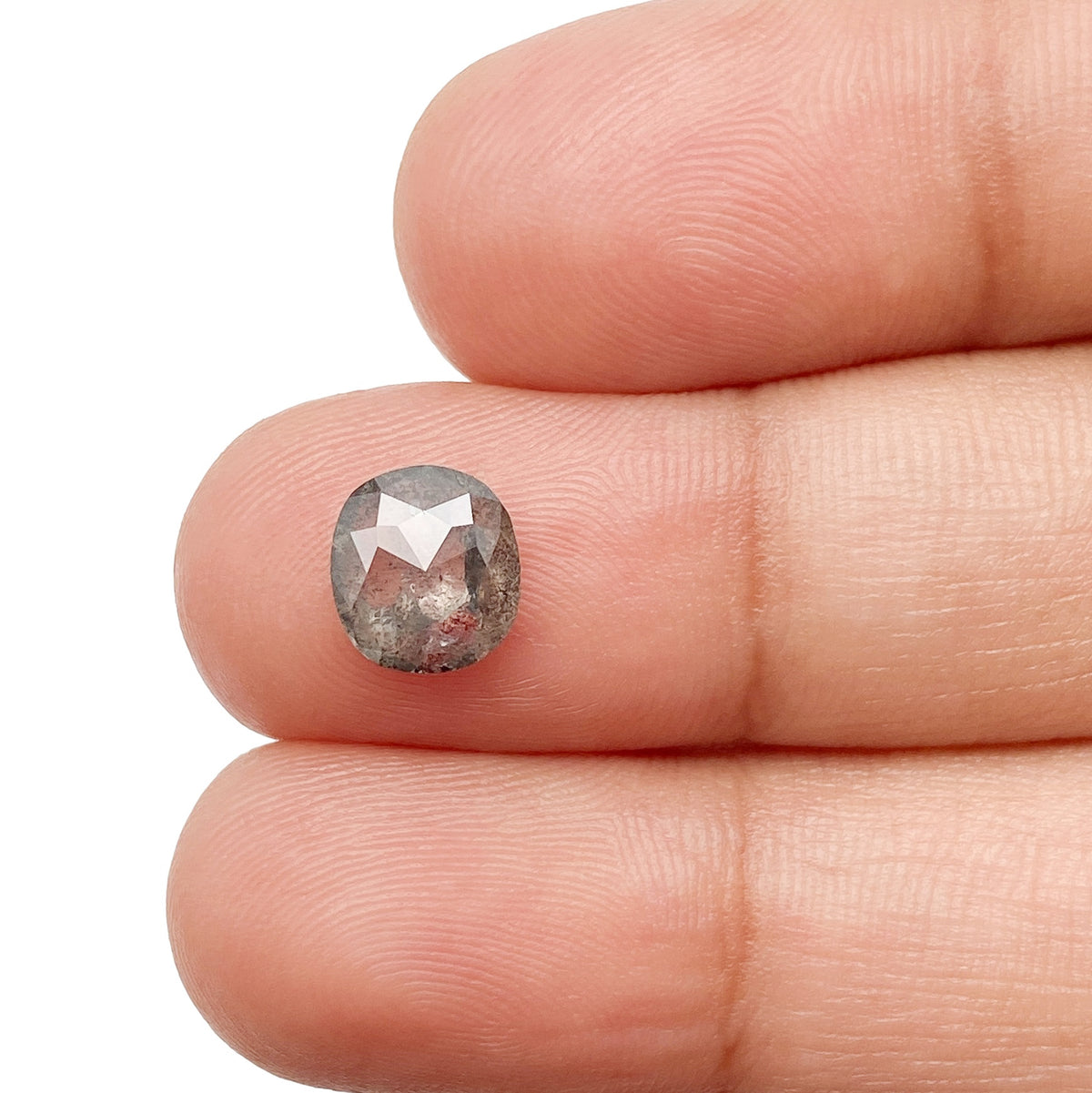 1.37ct | Rustic  Cushion Shape Rose Cut Diamond - Modern Rustic Diamond