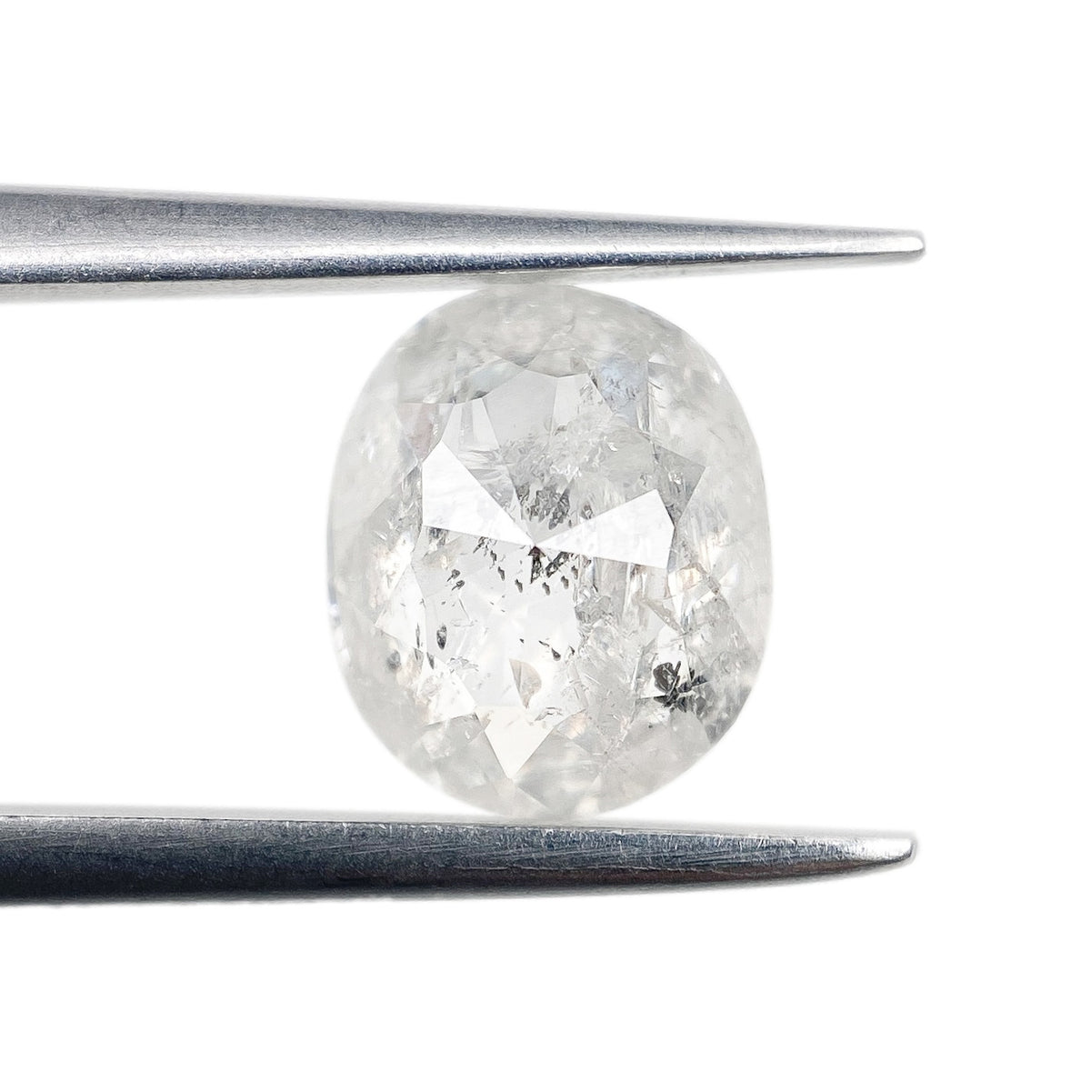 1.37ct | Rustic Oval Shape Rose Cut Diamond - Modern Rustic Diamond