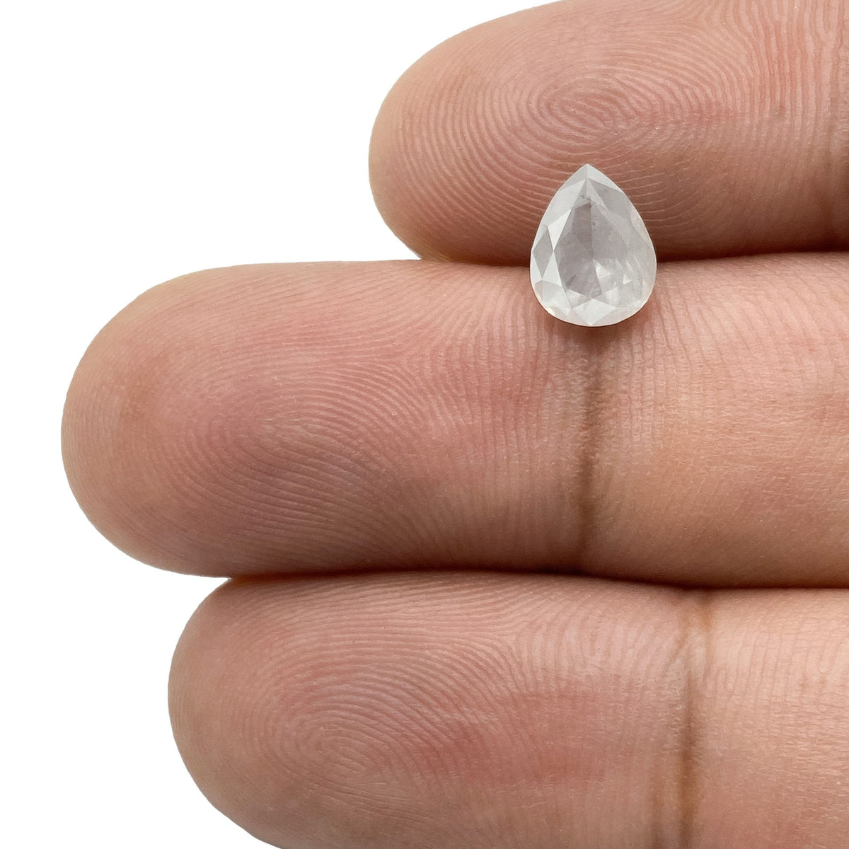 1.37ct | Salt & Pepper Pear Shape Brilliant Cut Diamond - Modern Rustic Diamond