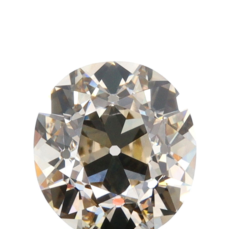 1.38ct | Q-R/VS1 Oval Shape Old Mine Cut Diamond (GIA) - Modern Rustic Diamond