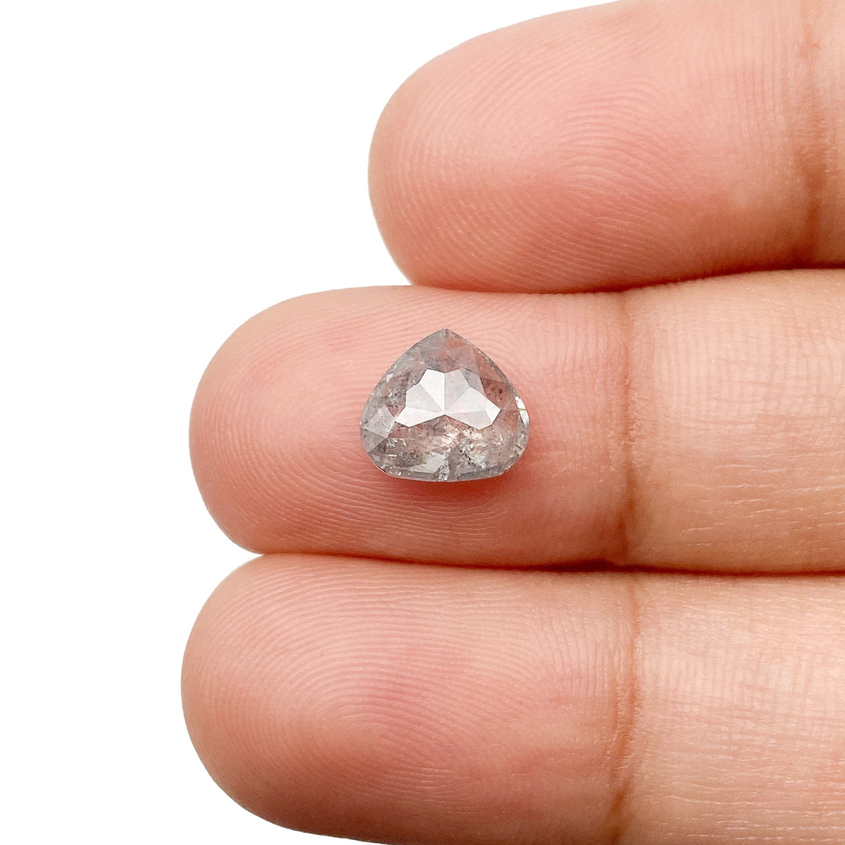 1.38ct | Rustic Pear Shape Rose Cut Diamond - Modern Rustic Diamond