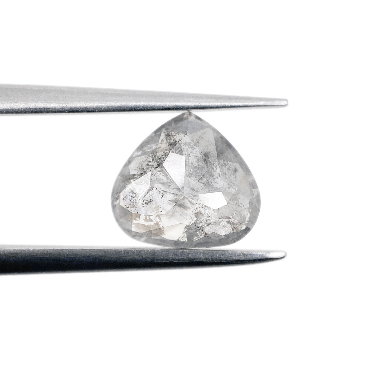 1.38ct | Rustic Pear Shape Rose Cut Diamond - Modern Rustic Diamond
