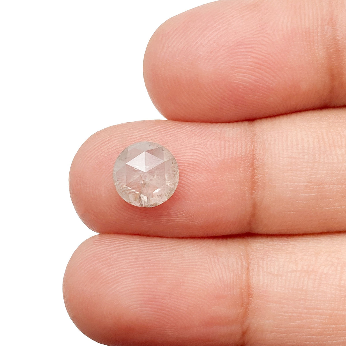 1.38ct | Rustic  Round Shape Rose Cut Diamond - Modern Rustic Diamond