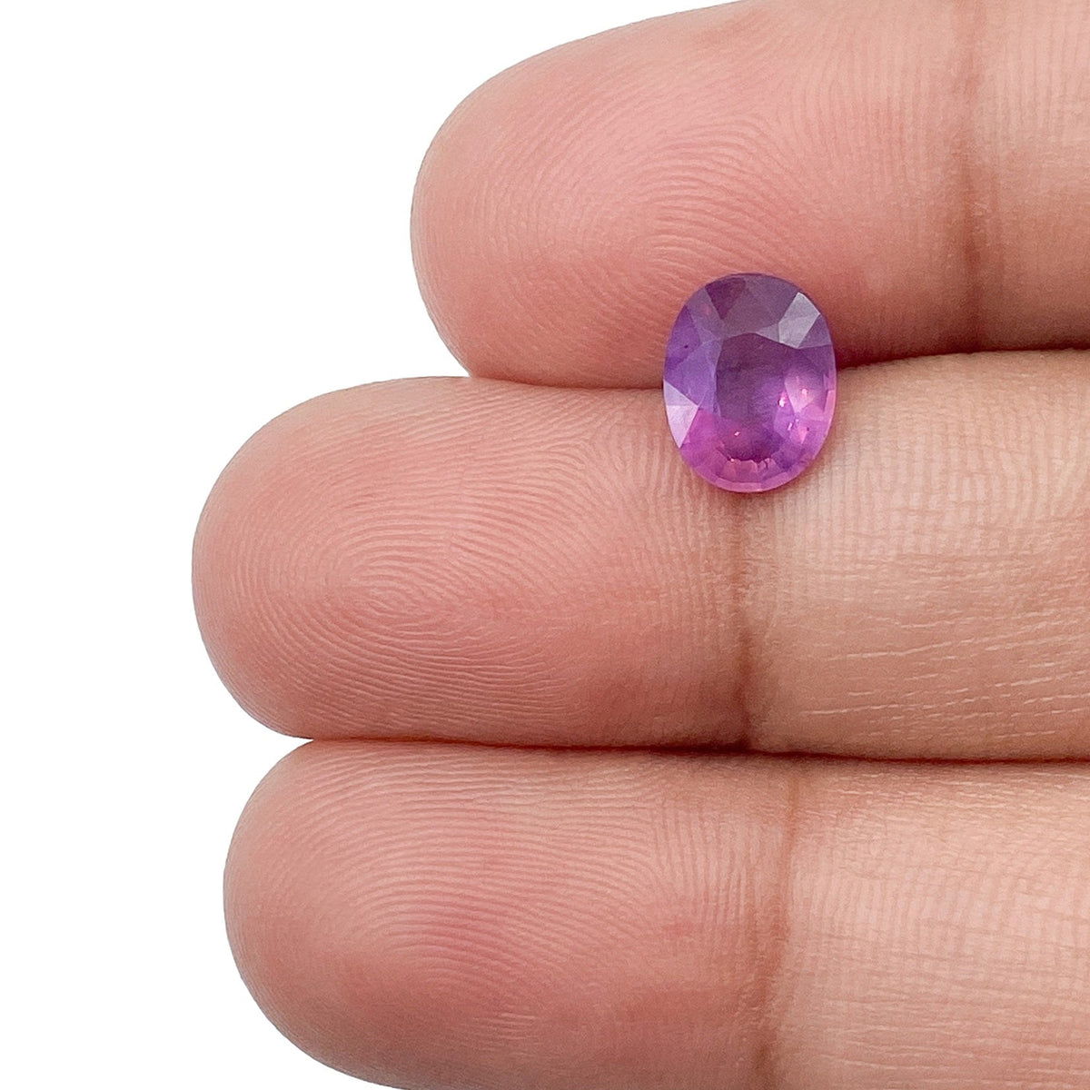 1.39ct | Brilliant Cut Oval Shape Pink Silky Sapphire-Modern Rustic Diamond