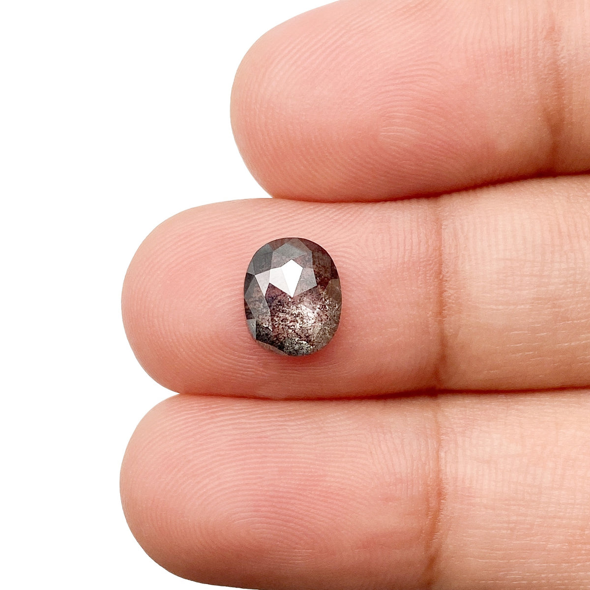 1.39ct | Rustic Oval Shape Rose Cut Diamond - Modern Rustic Diamond