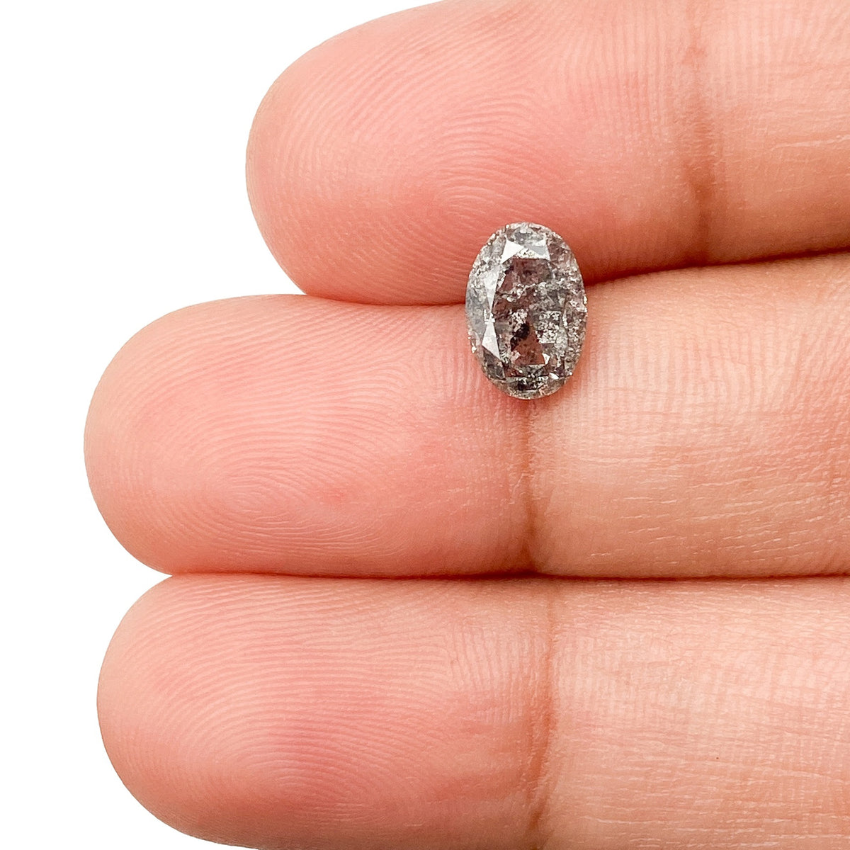 1.39ct | Rustic Oval Shape Rose Cut Diamond - Modern Rustic Diamond